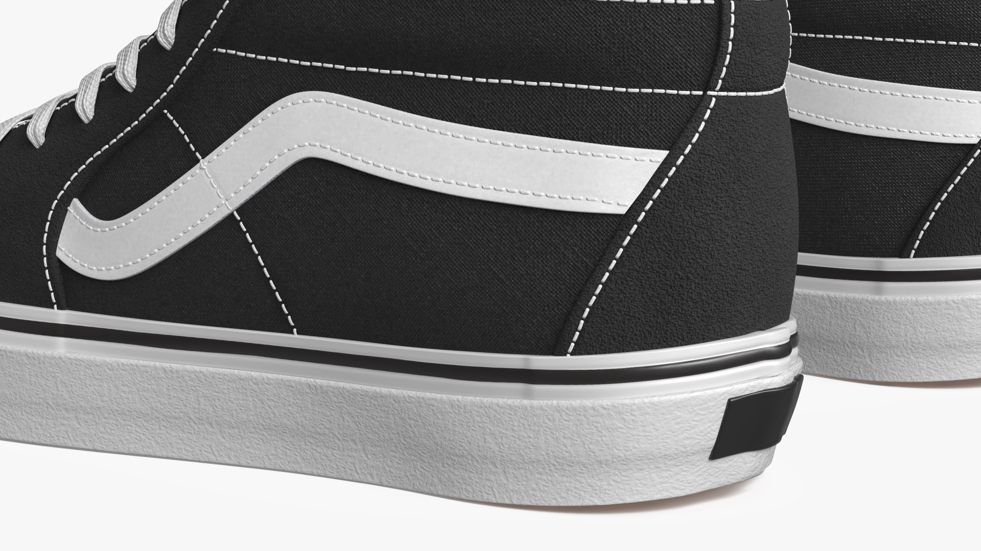High Top Canvas Street Sneakers Black - view 8