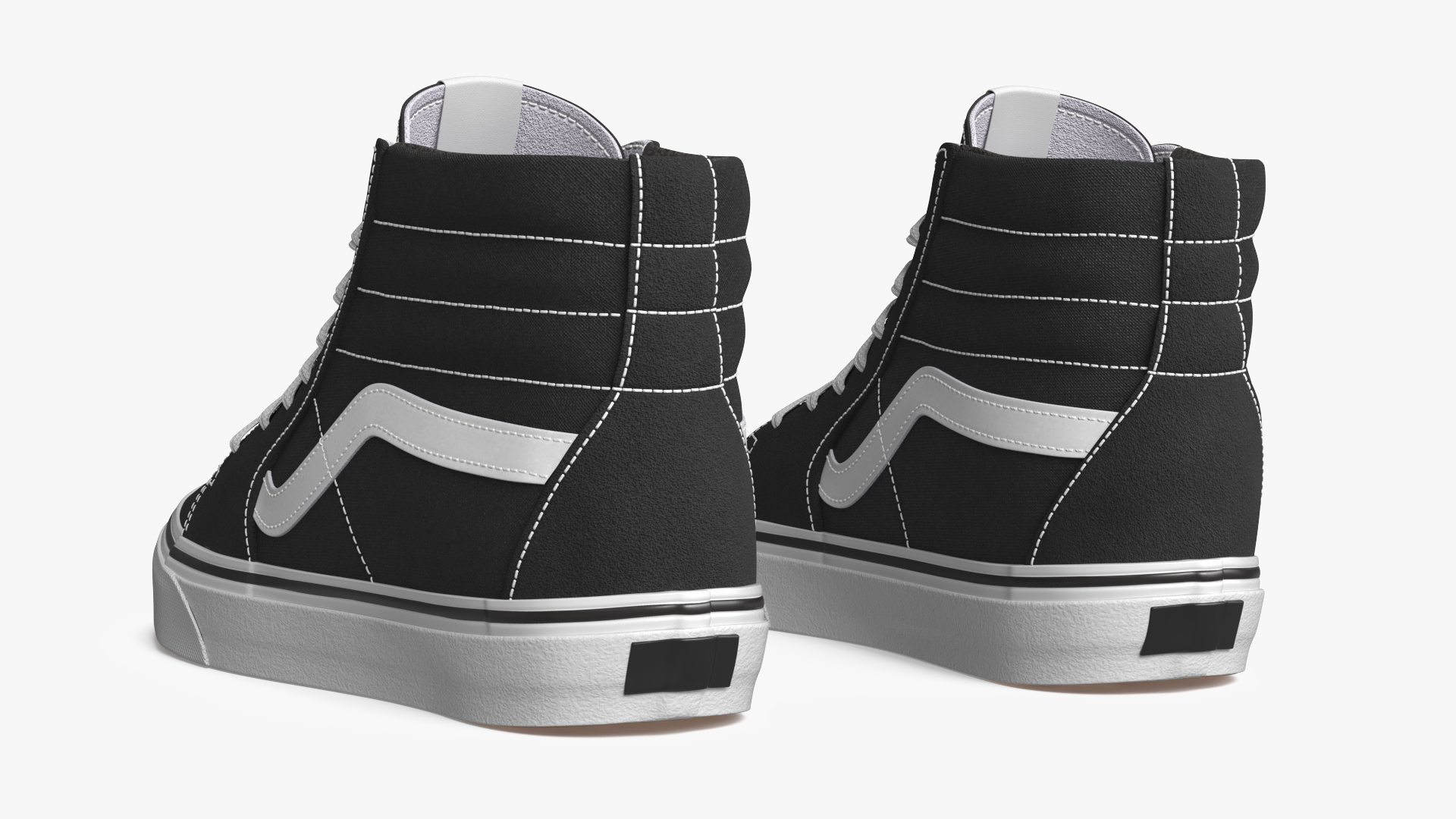 High Top Canvas Street Sneakers Black - view 5