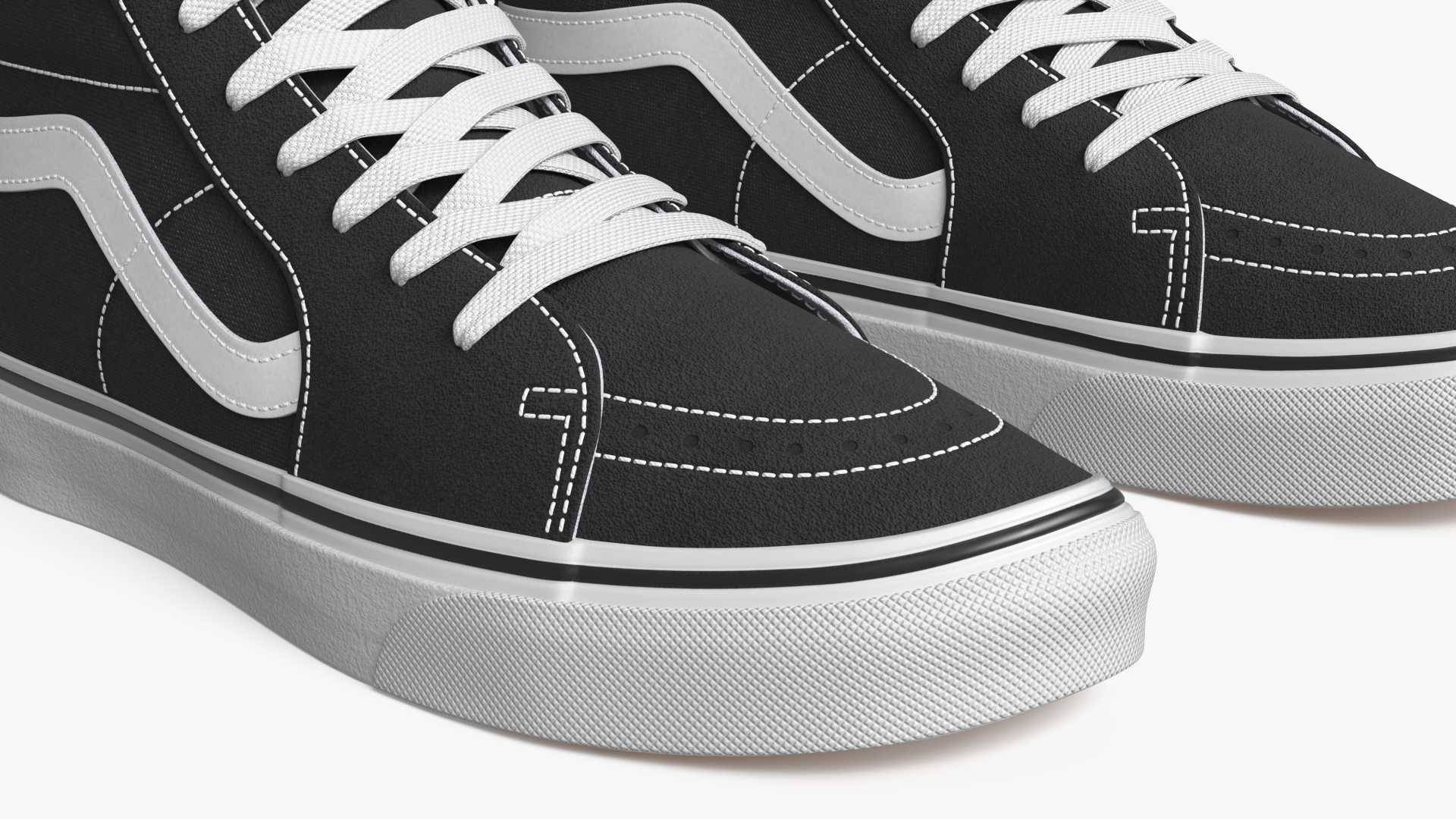 High Top Canvas Street Sneakers Black - view 7