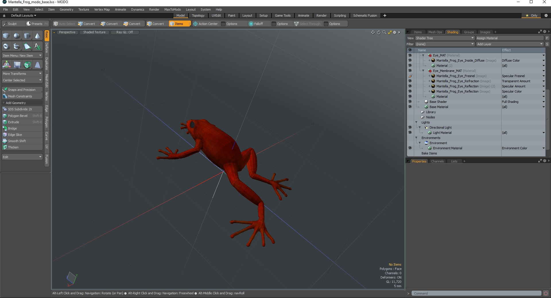 3D Mantella Frog model