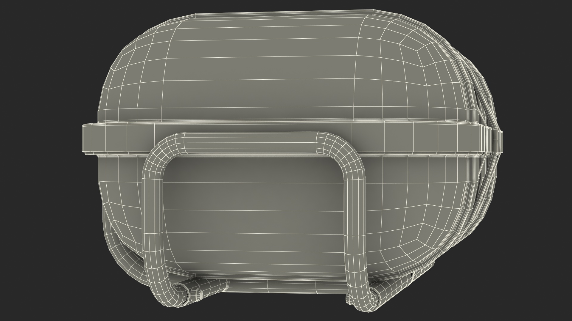 3D model Hard Packing Life Raft Container for Marine Vessel