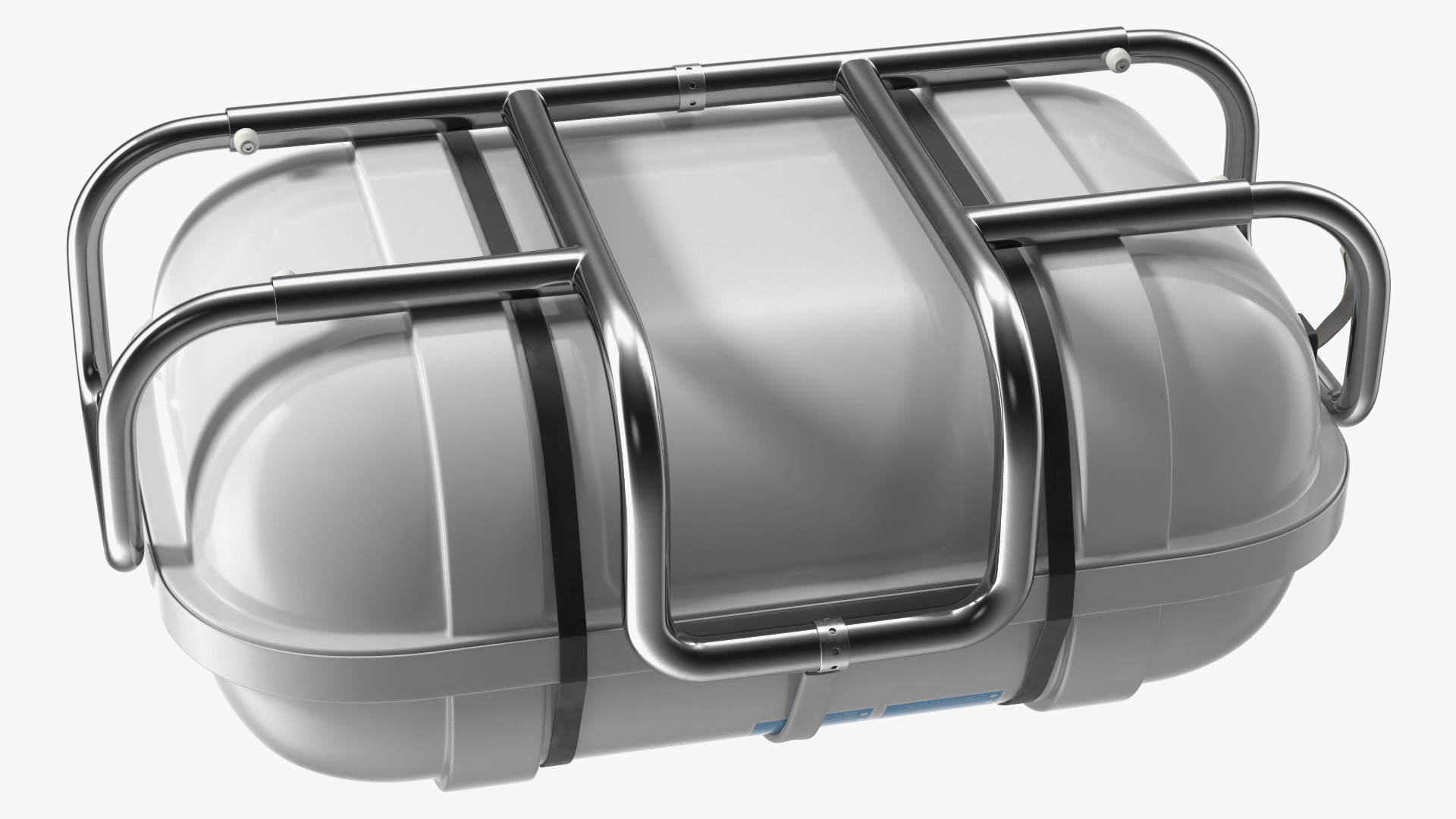 3D model Hard Packing Life Raft Container for Marine Vessel
