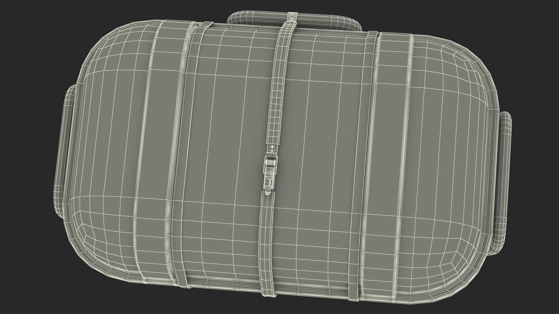 3D model Hard Packing Life Raft Container for Marine Vessel