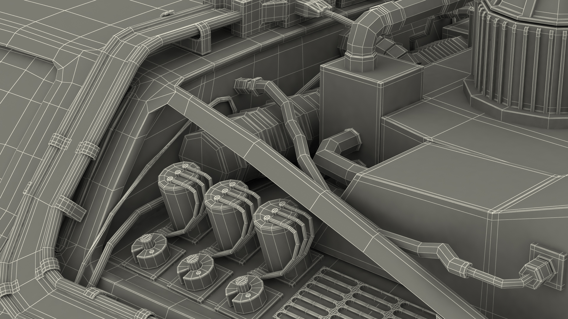3D DeLorean DMC-12 Time Machine model