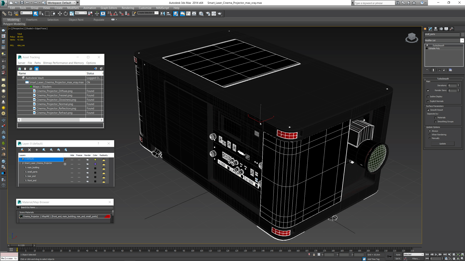 3D Smart Laser Cinema Projector model