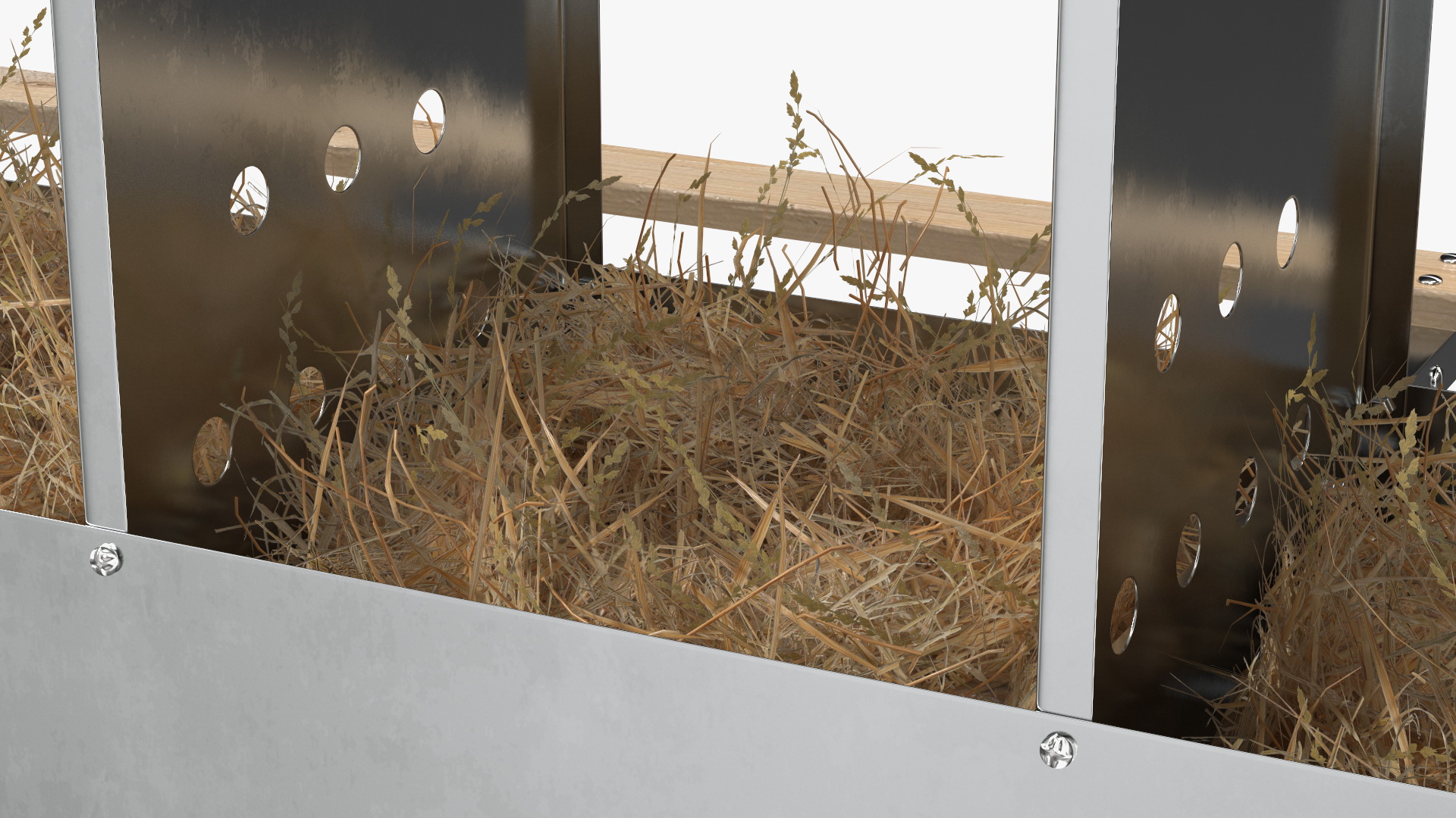 3D 10-Hole Metal Chicken Nesting Box model