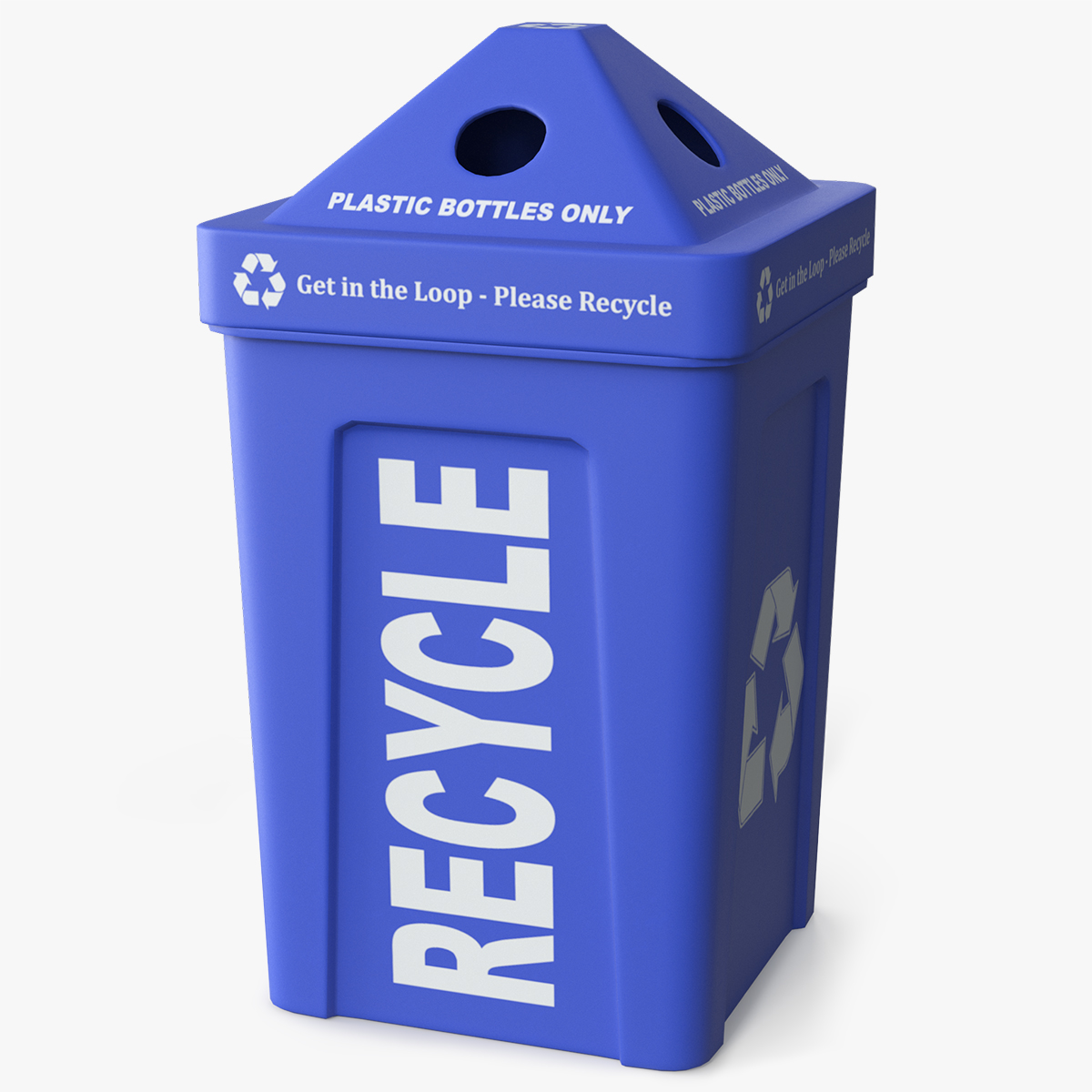 Recycle Outdoor Recycling Game Ready 3D model preview
