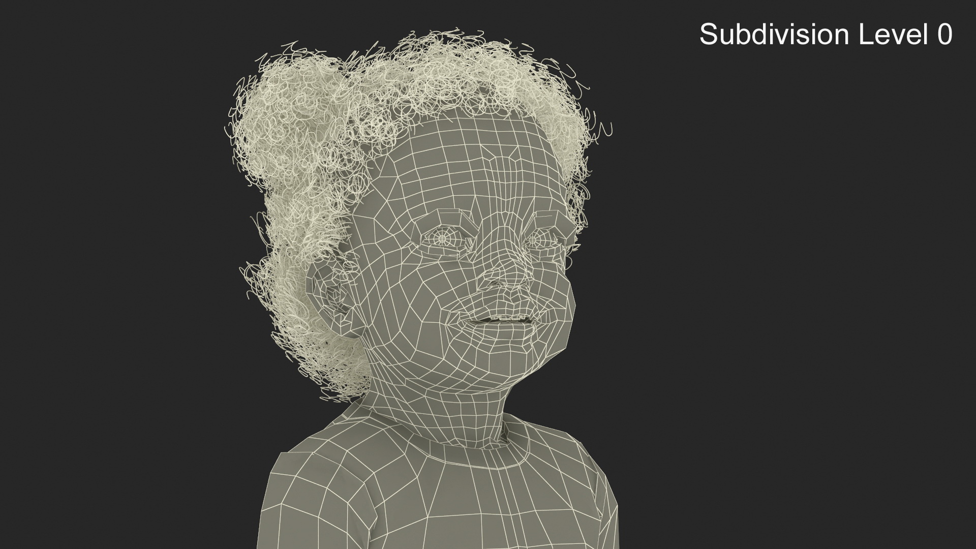 Toddler Black Girl in Full Bodysuit Standing 3D model