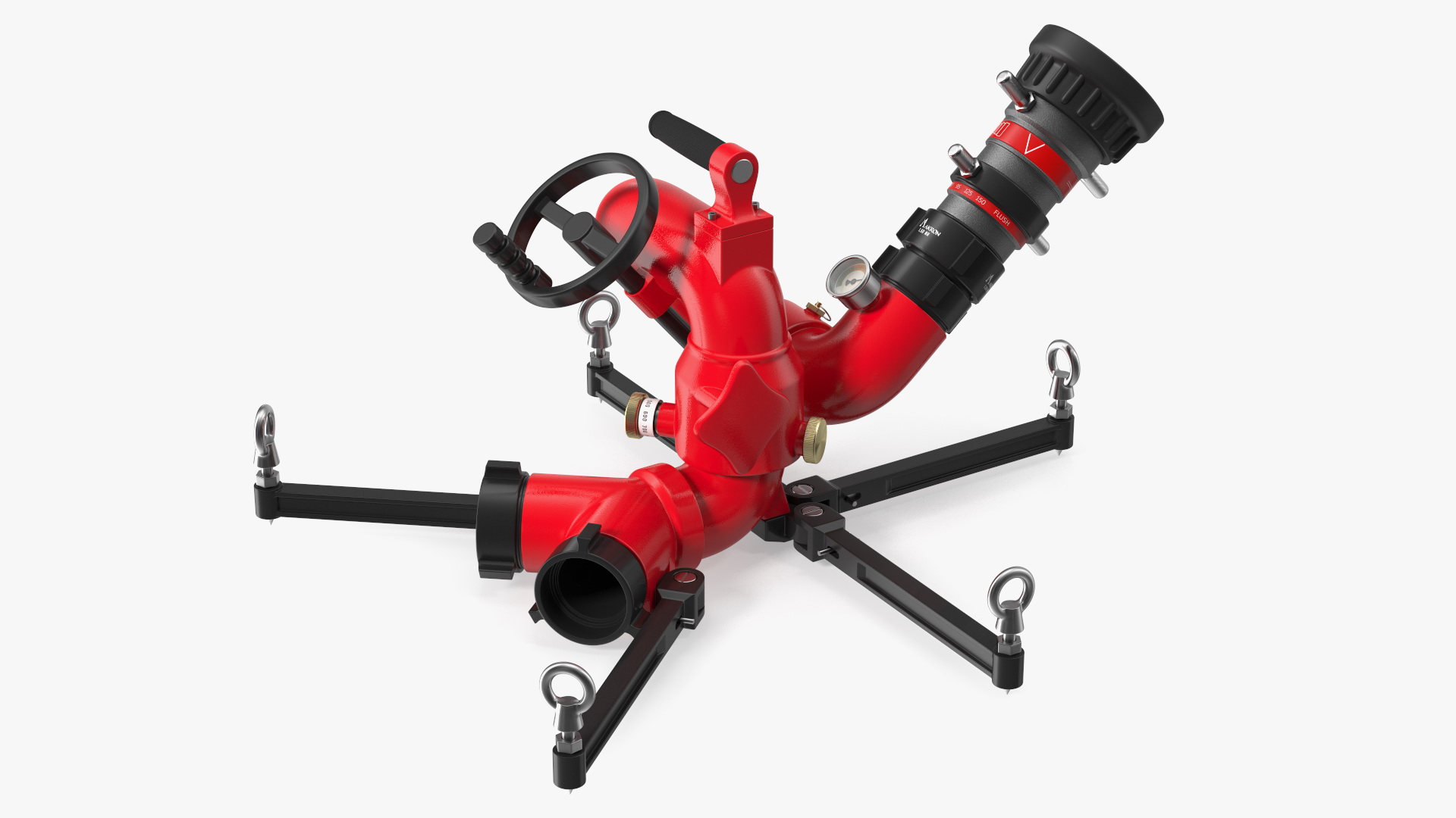 3D Rosenbauer Power Stream Portable Firefighting Monitor model
