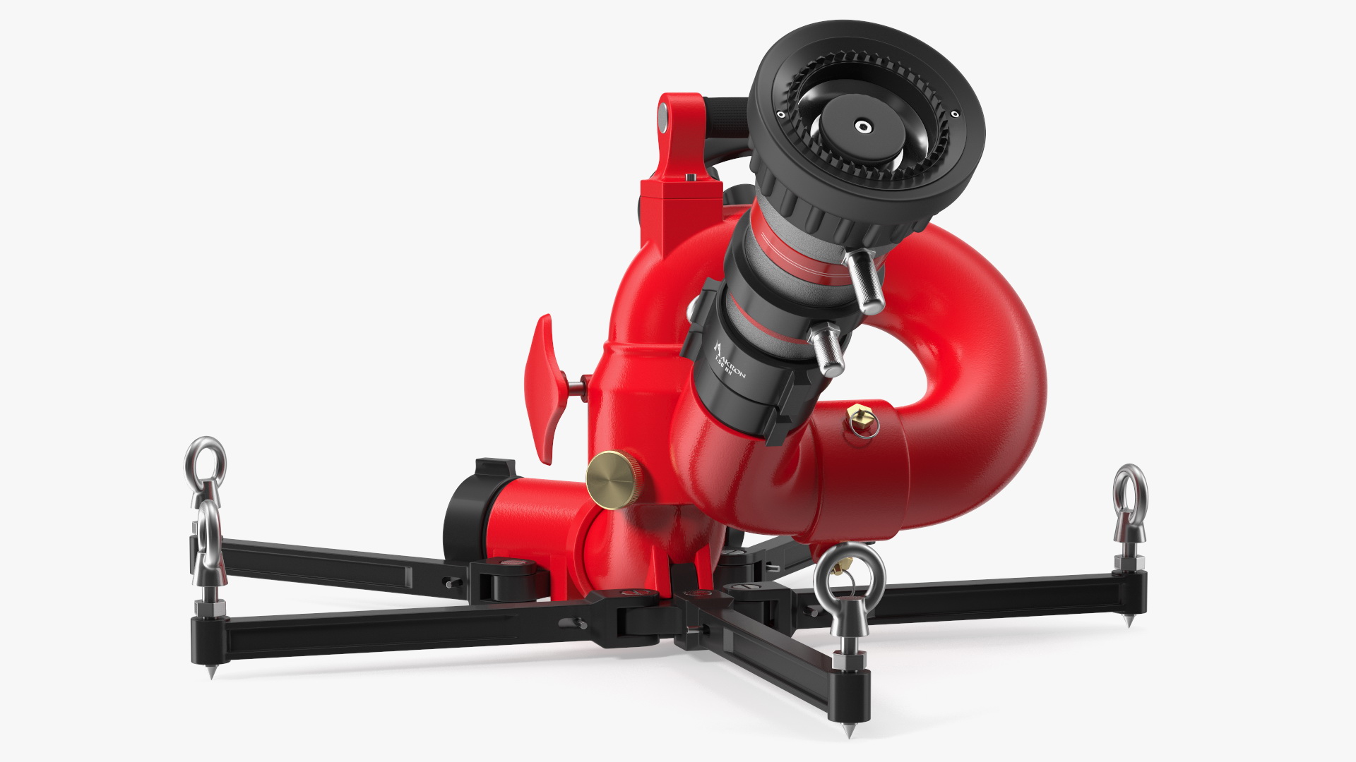 3D Rosenbauer Power Stream Portable Firefighting Monitor model
