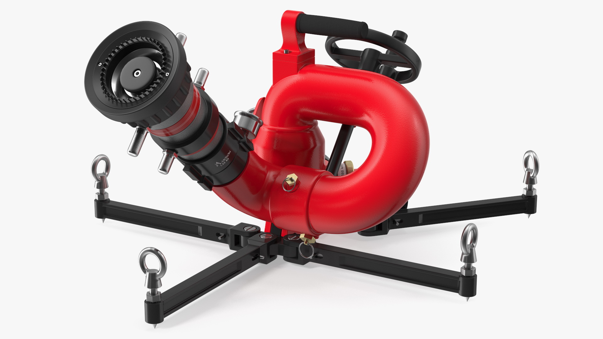3D Rosenbauer Power Stream Portable Firefighting Monitor model