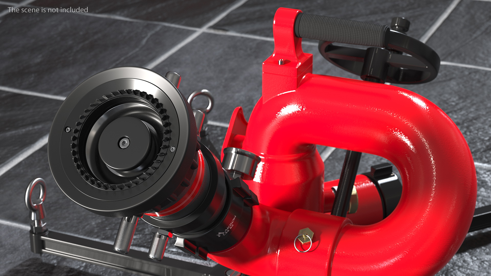 3D Rosenbauer Power Stream Portable Firefighting Monitor model