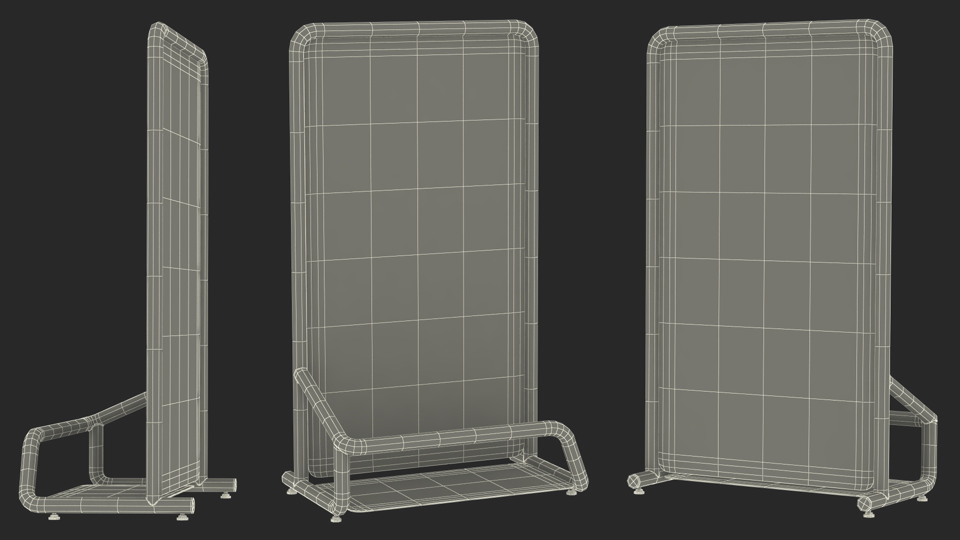 3D Luggage Airport Unit New Red model