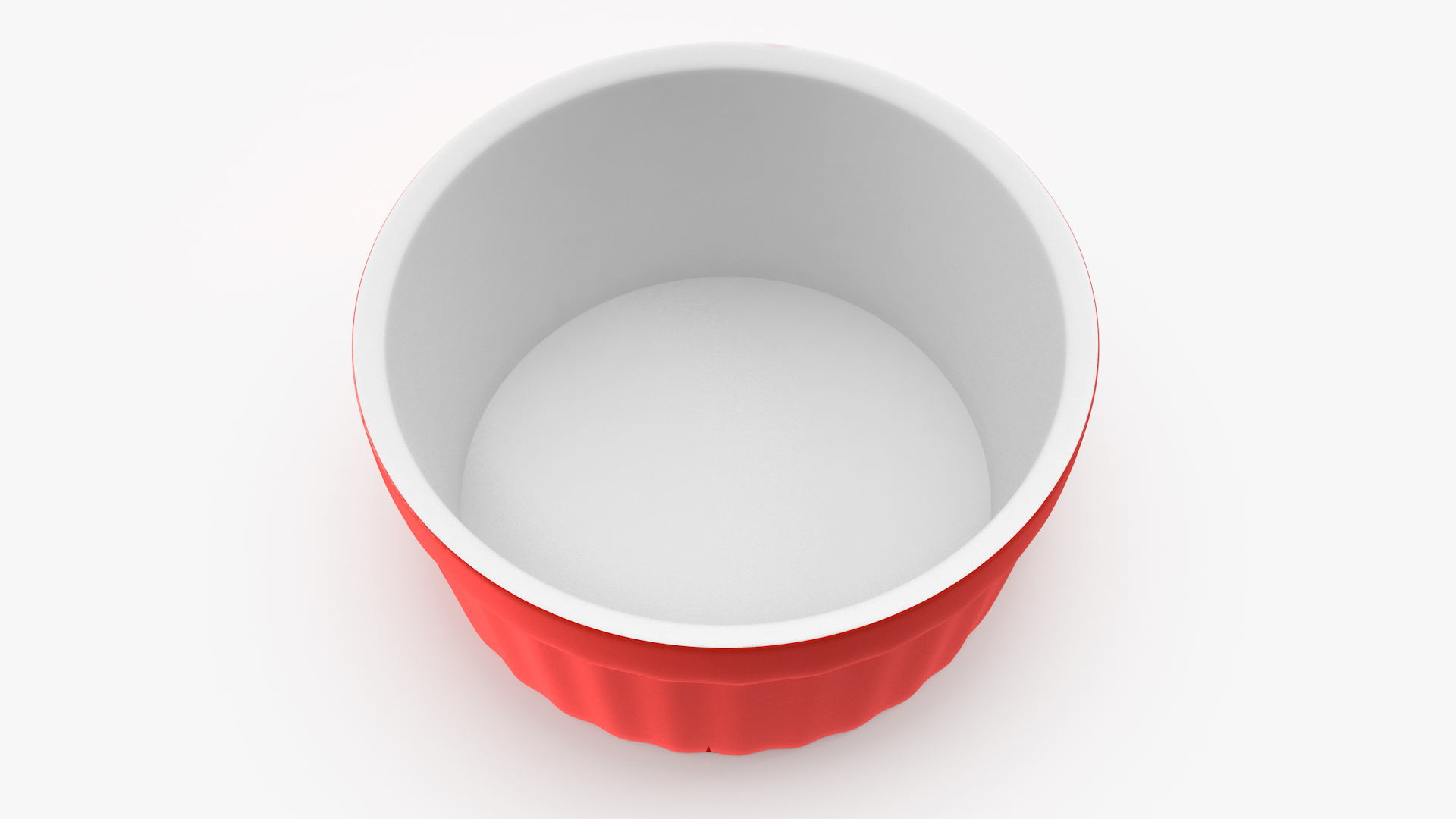 Melamine Dipping Bowl Round Sauce Red 3D