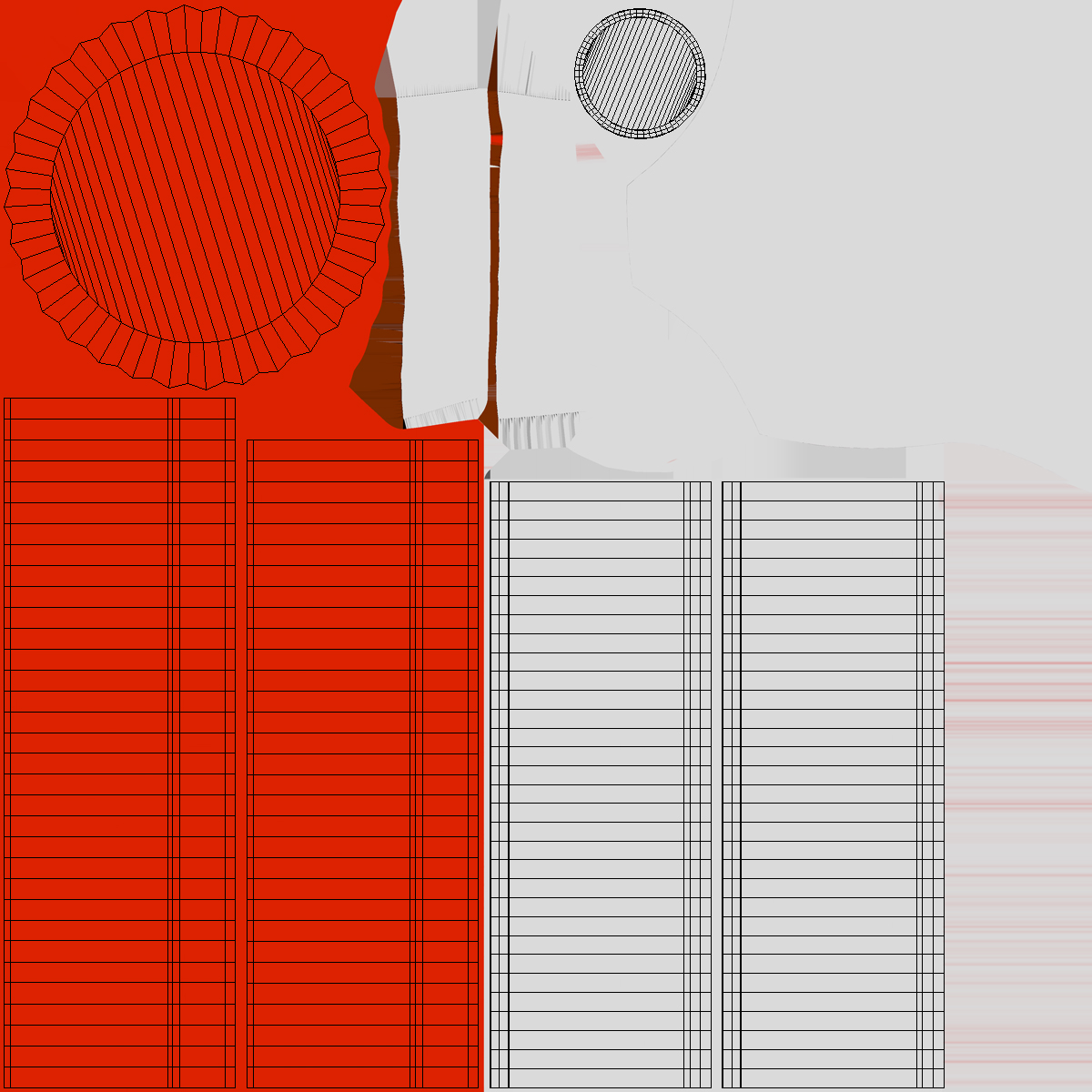 Melamine Dipping Bowl Round Sauce Red 3D