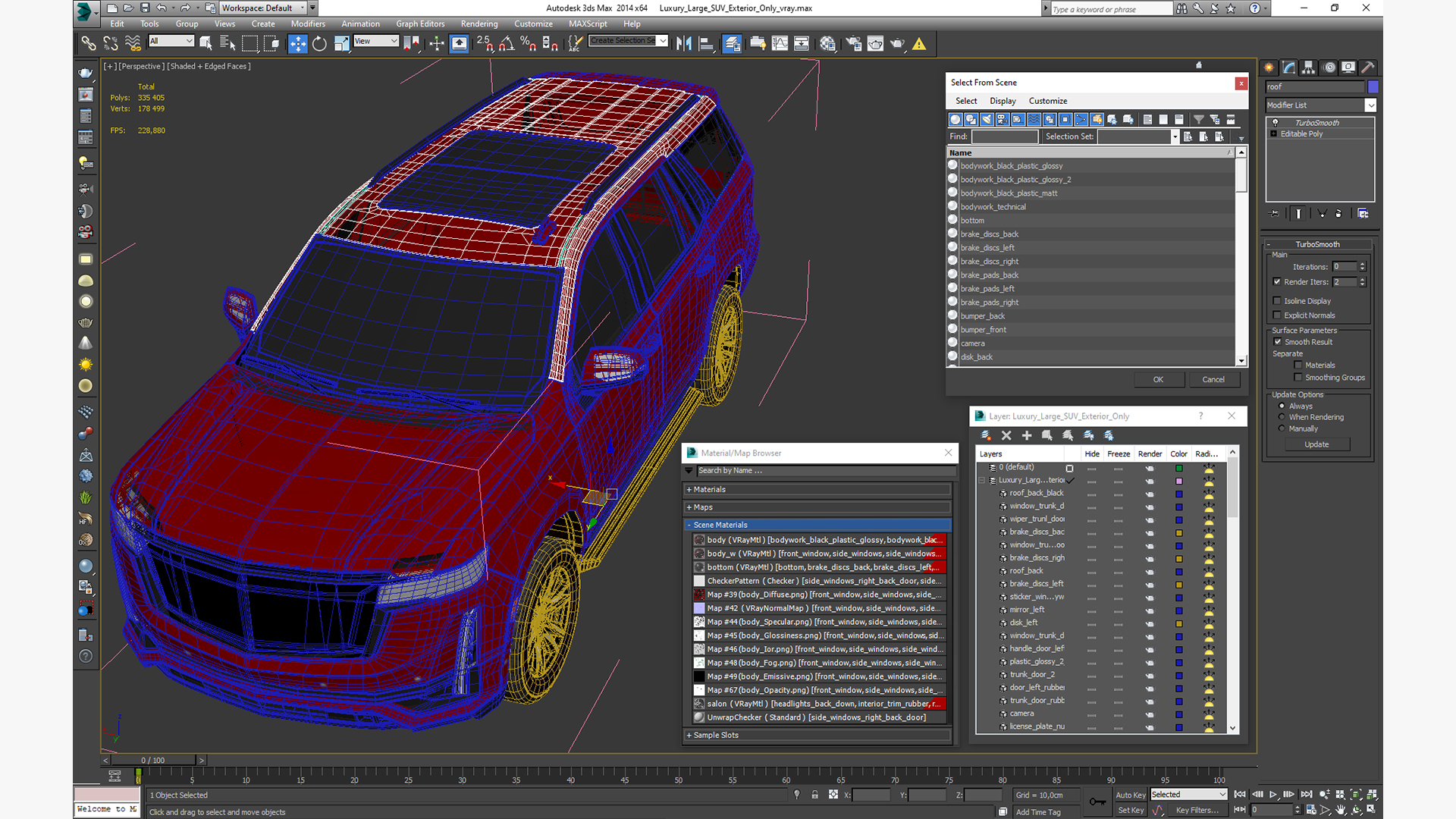 3D model Luxury Large SUV Exterior Only