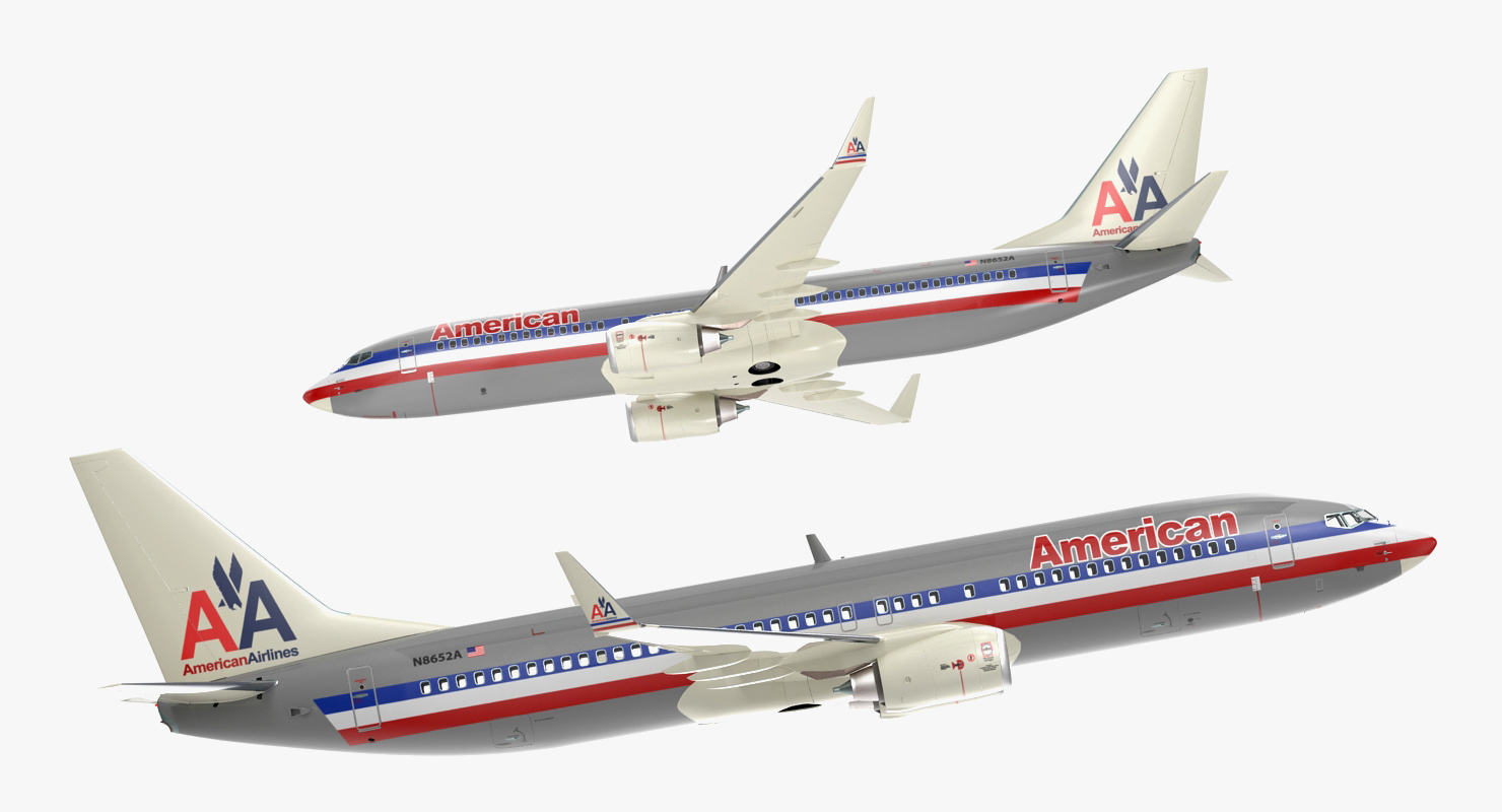 Boeing 737 800 American Airlines 3D