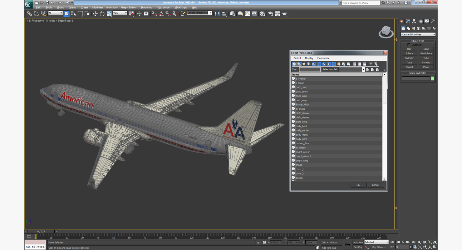 Boeing 737 800 American Airlines 3D