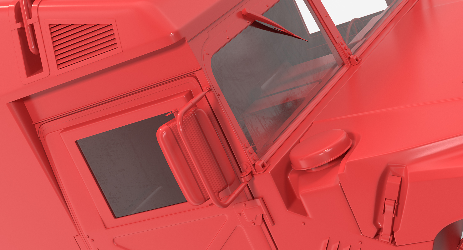 3D Ambulance Car HMMWV m996 Rigged Desert model