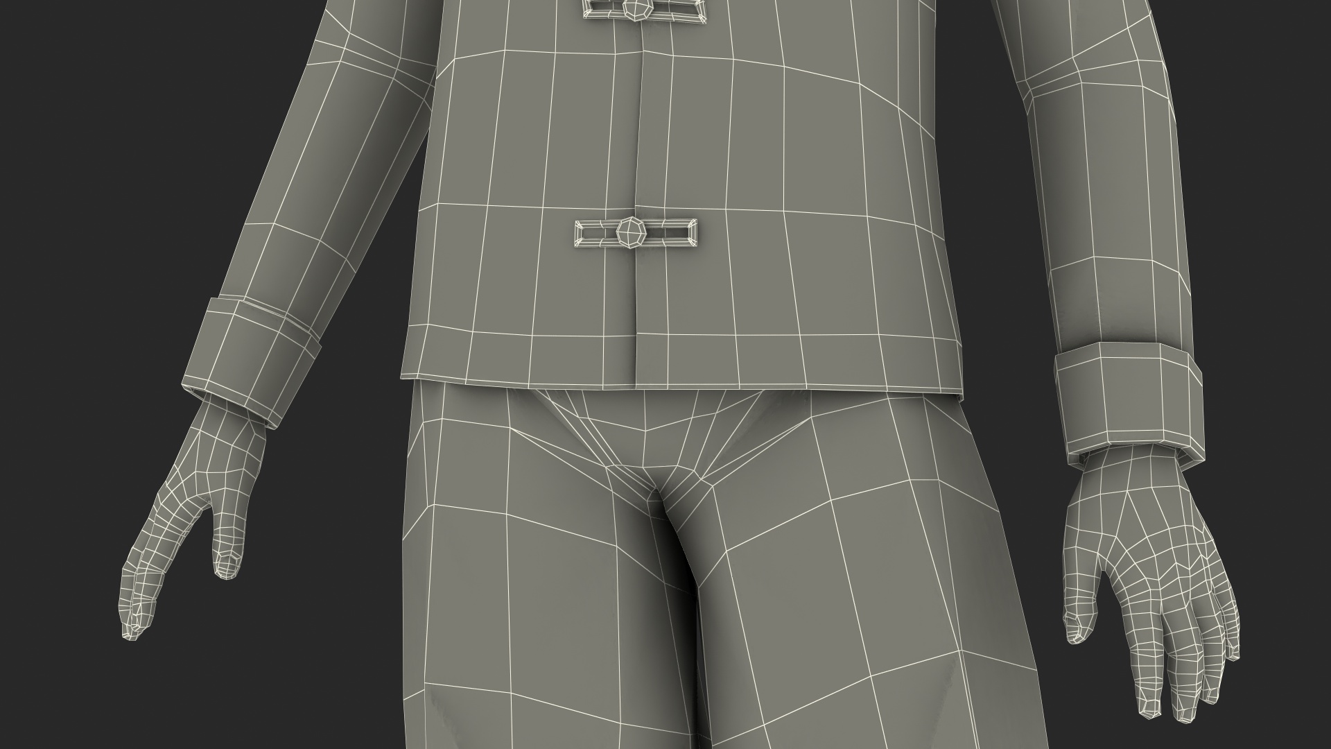 3D Chinese Boy in National Clothes