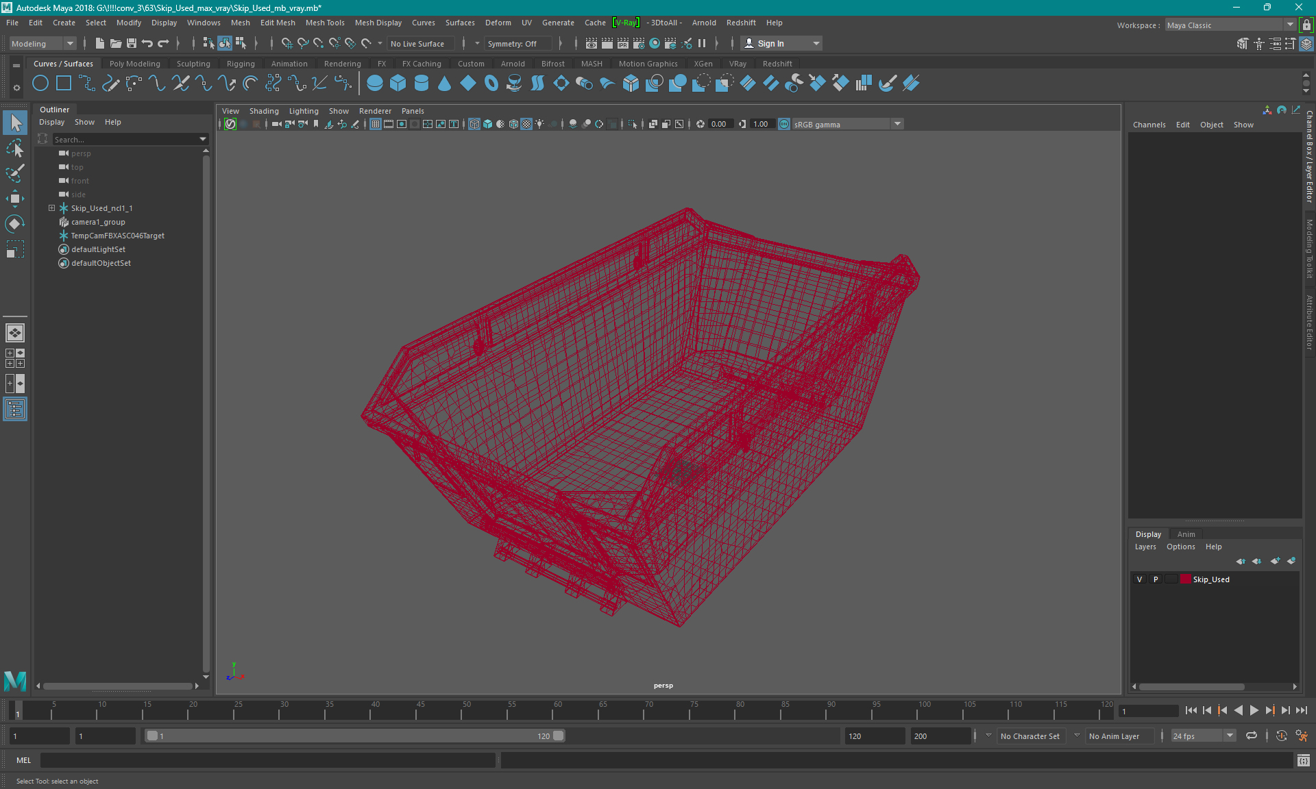Skip Used 3D model