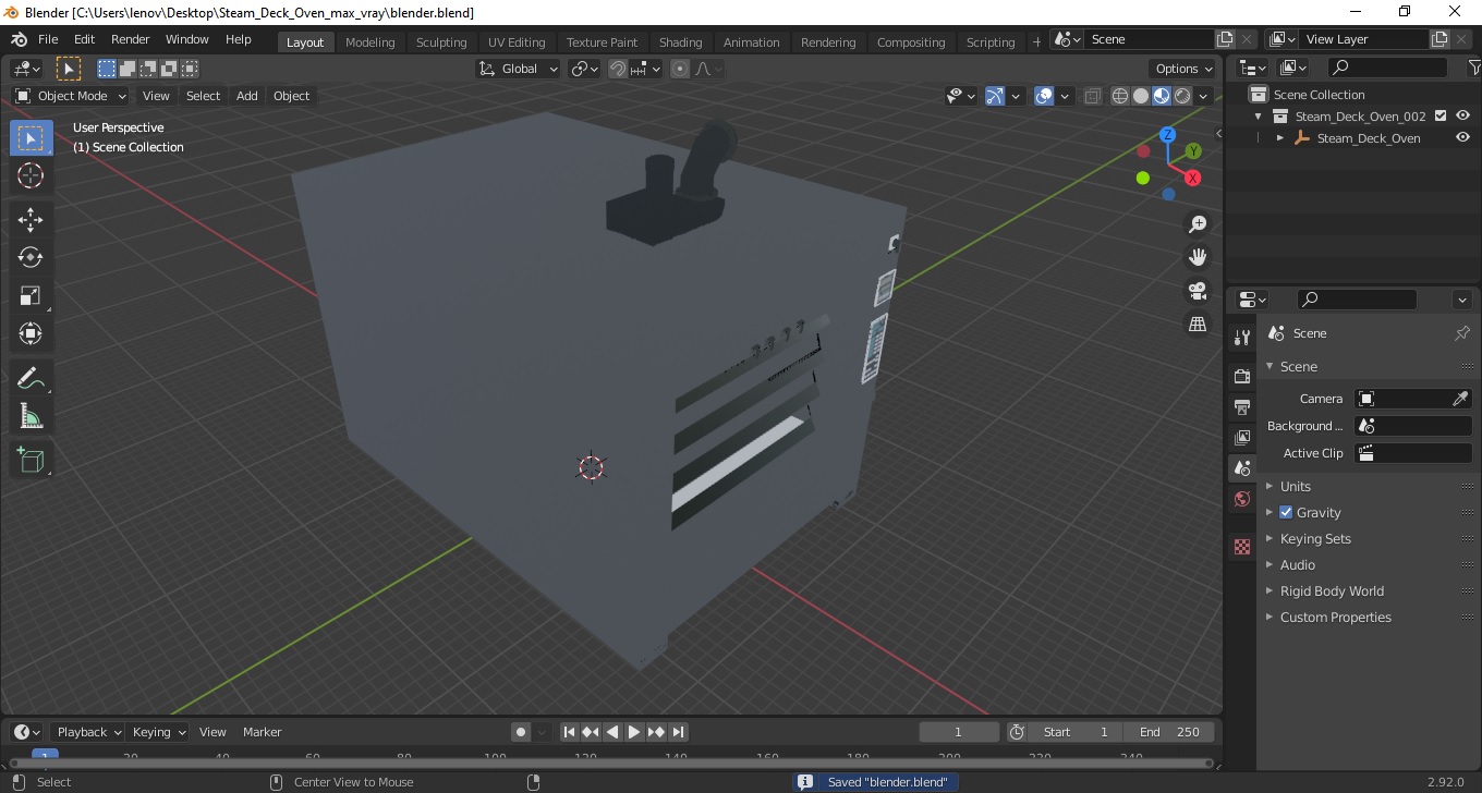 3D model Steam Deck Oven
