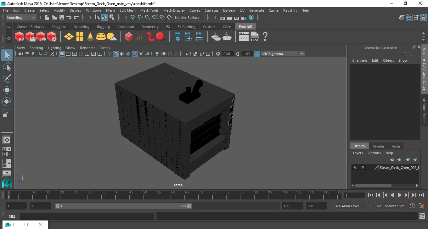 3D model Steam Deck Oven