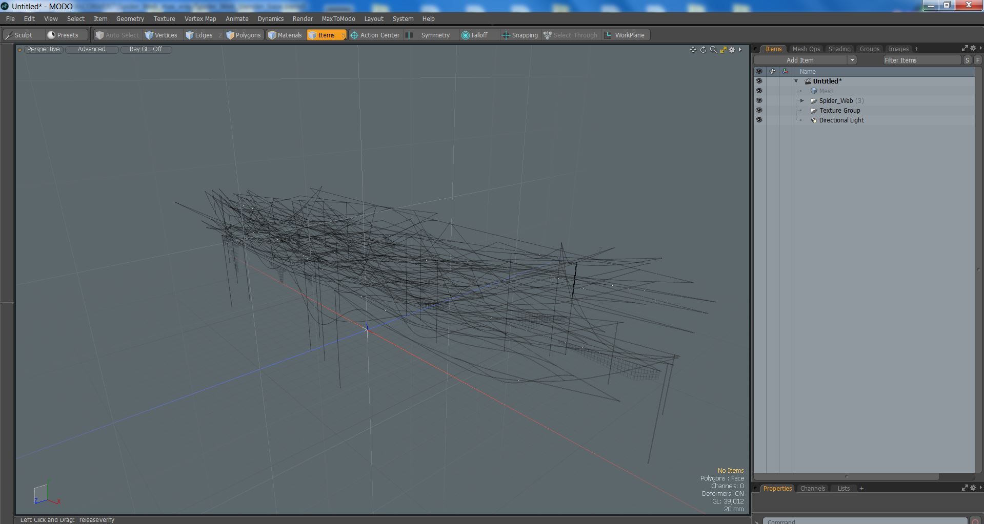 3D model Spider Web