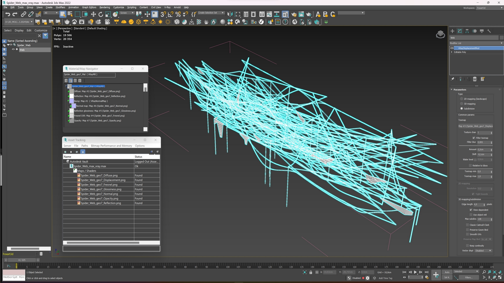 3D model Spider Web