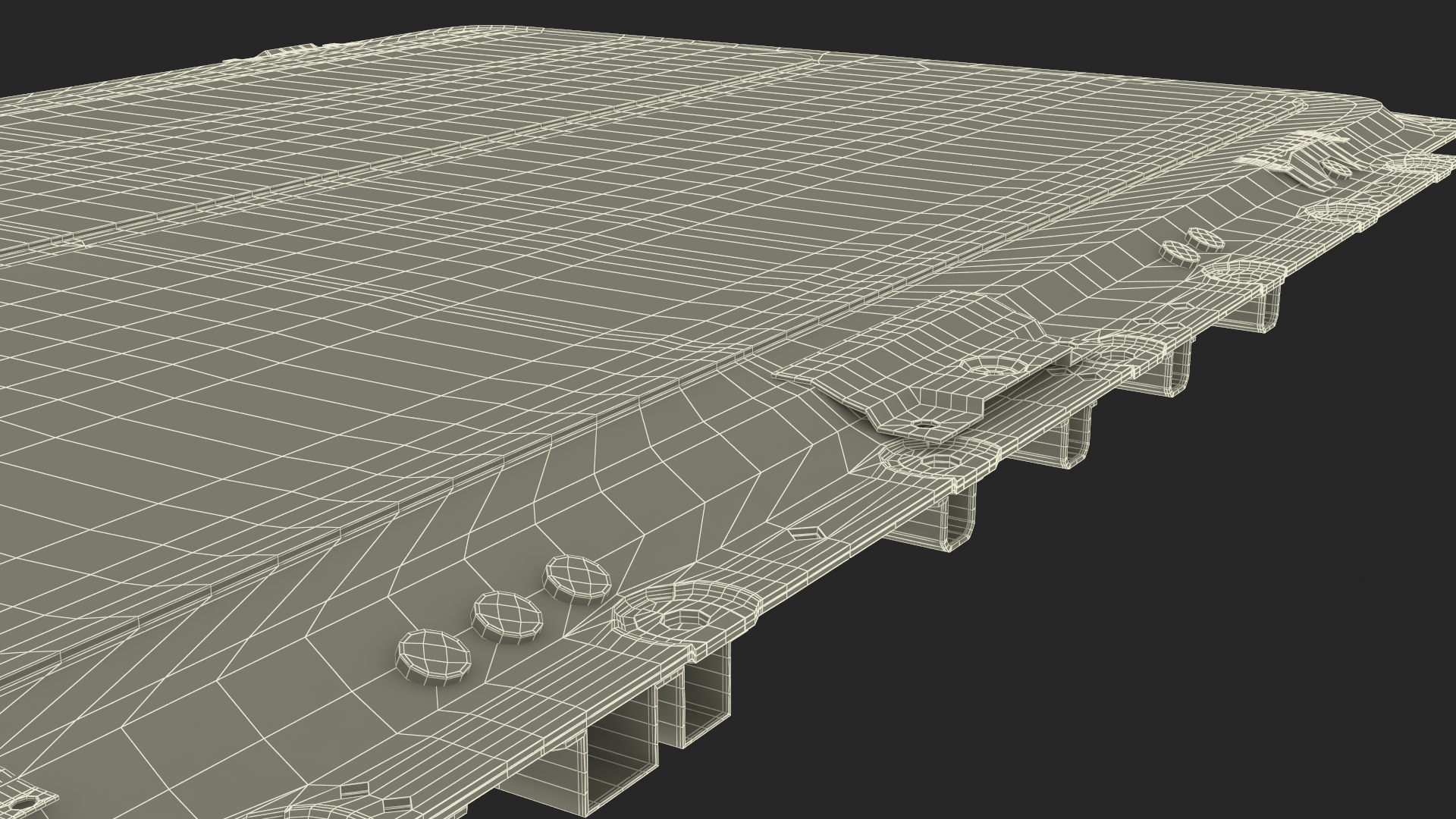 3D model Tesla Cybertruck Battery Pack in Section