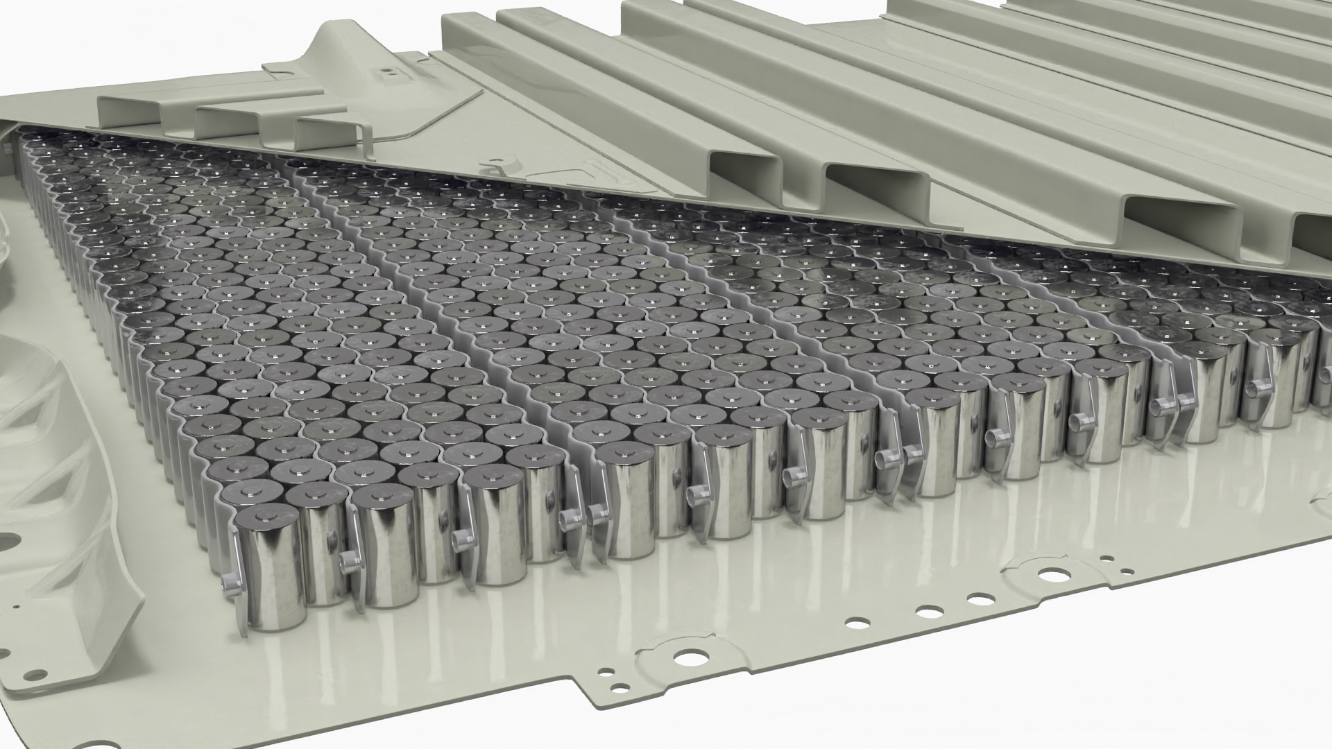 3D model Tesla Cybertruck Battery Pack in Section