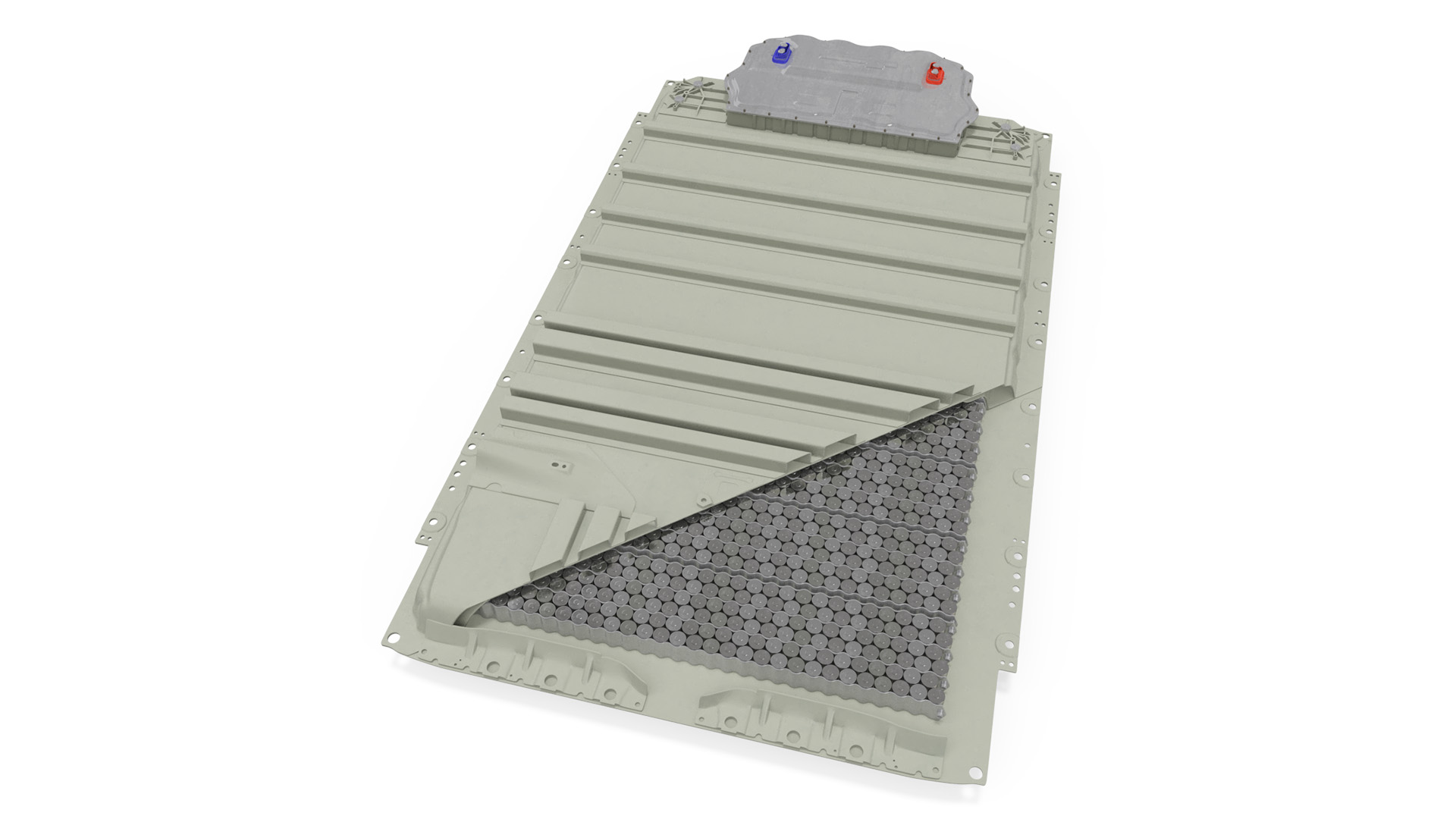 3D model Tesla Cybertruck Battery Pack in Section