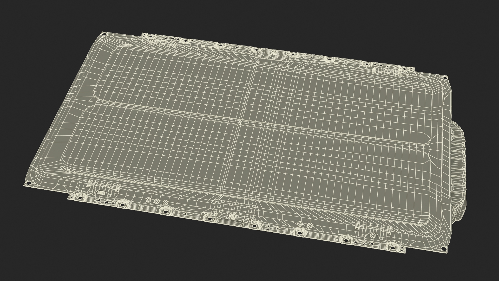3D model Tesla Cybertruck Battery Pack in Section