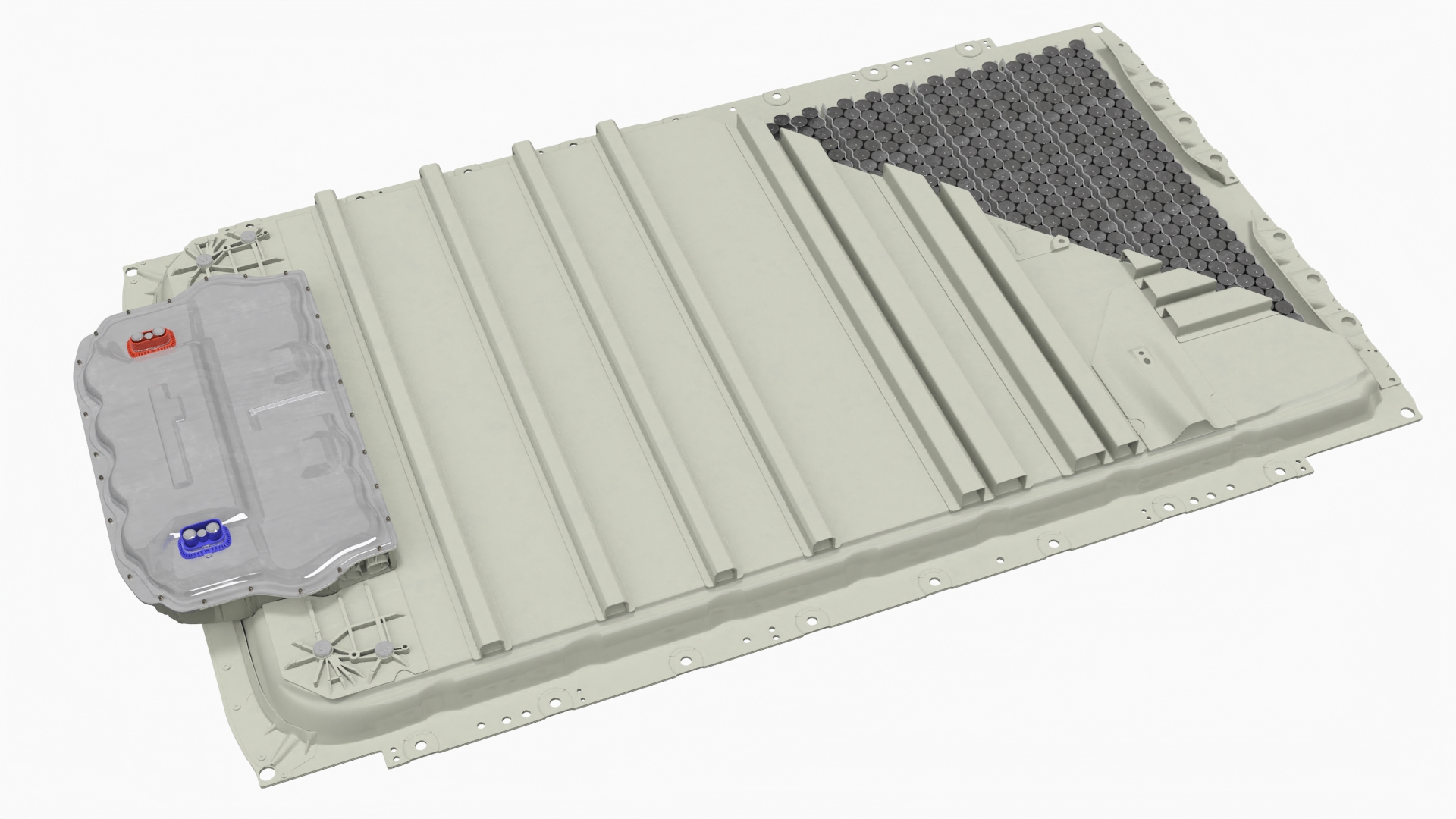 3D model Tesla Cybertruck Battery Pack in Section