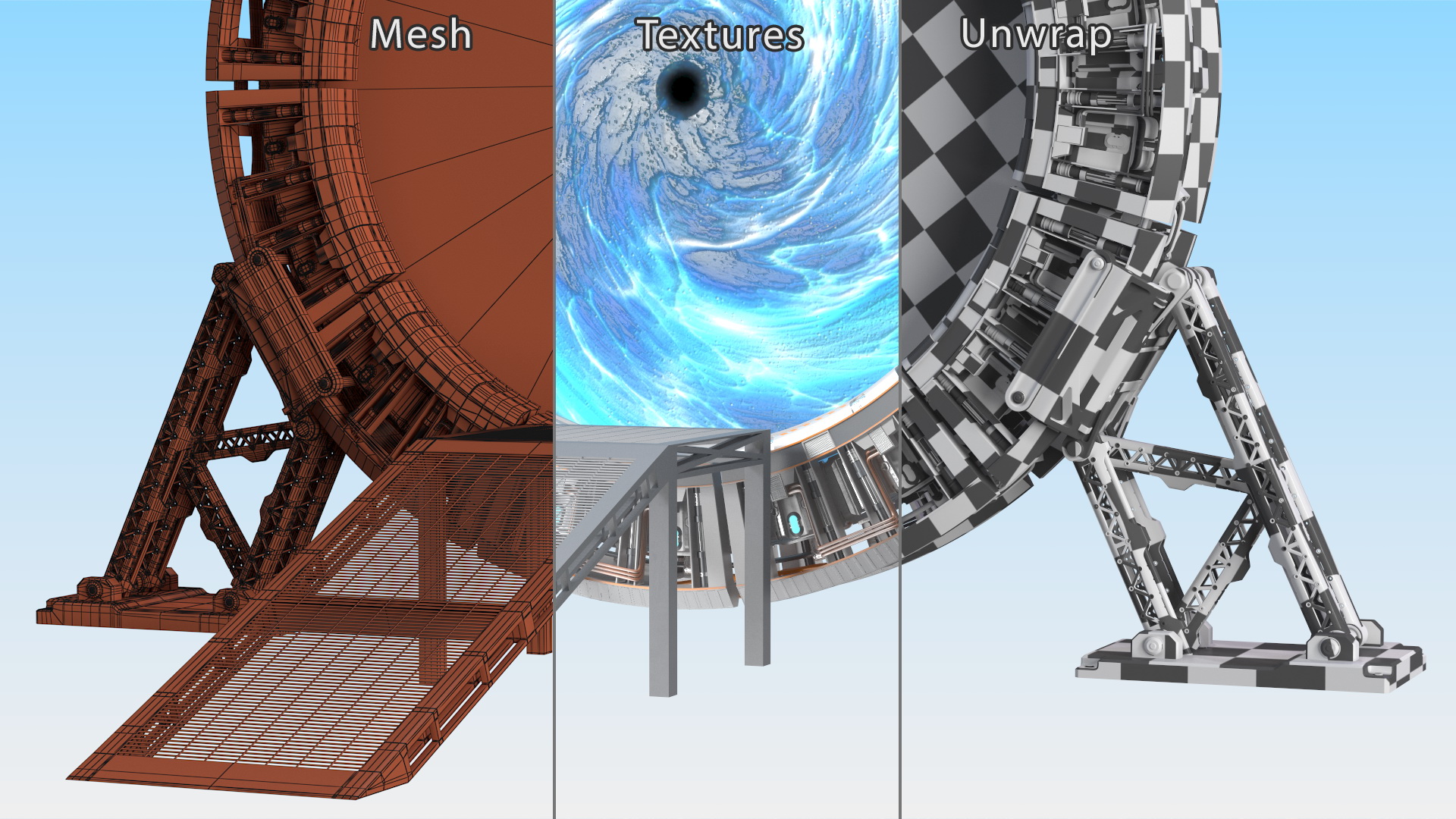 3D Time Gate with Portal