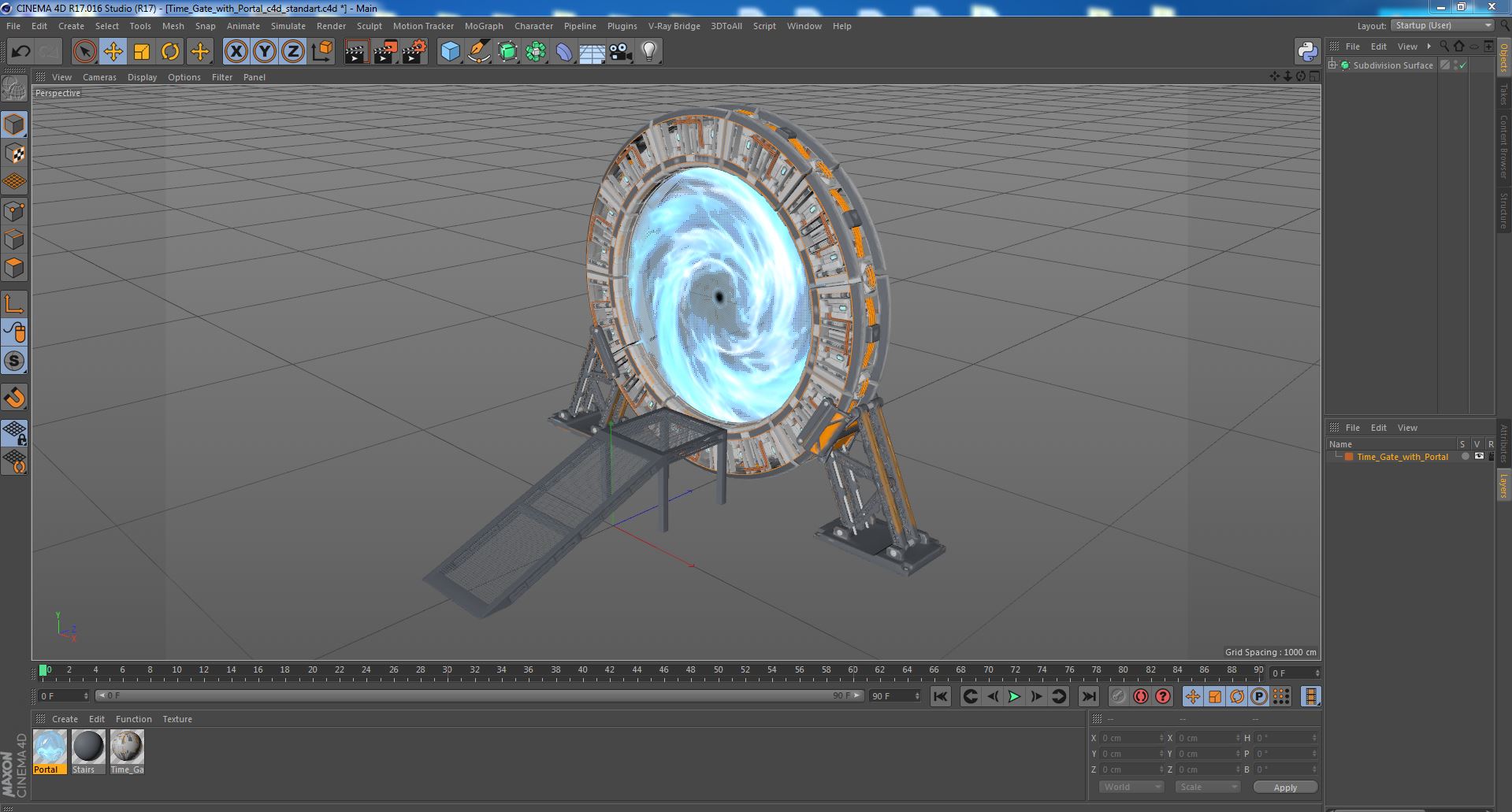 3D Time Gate with Portal