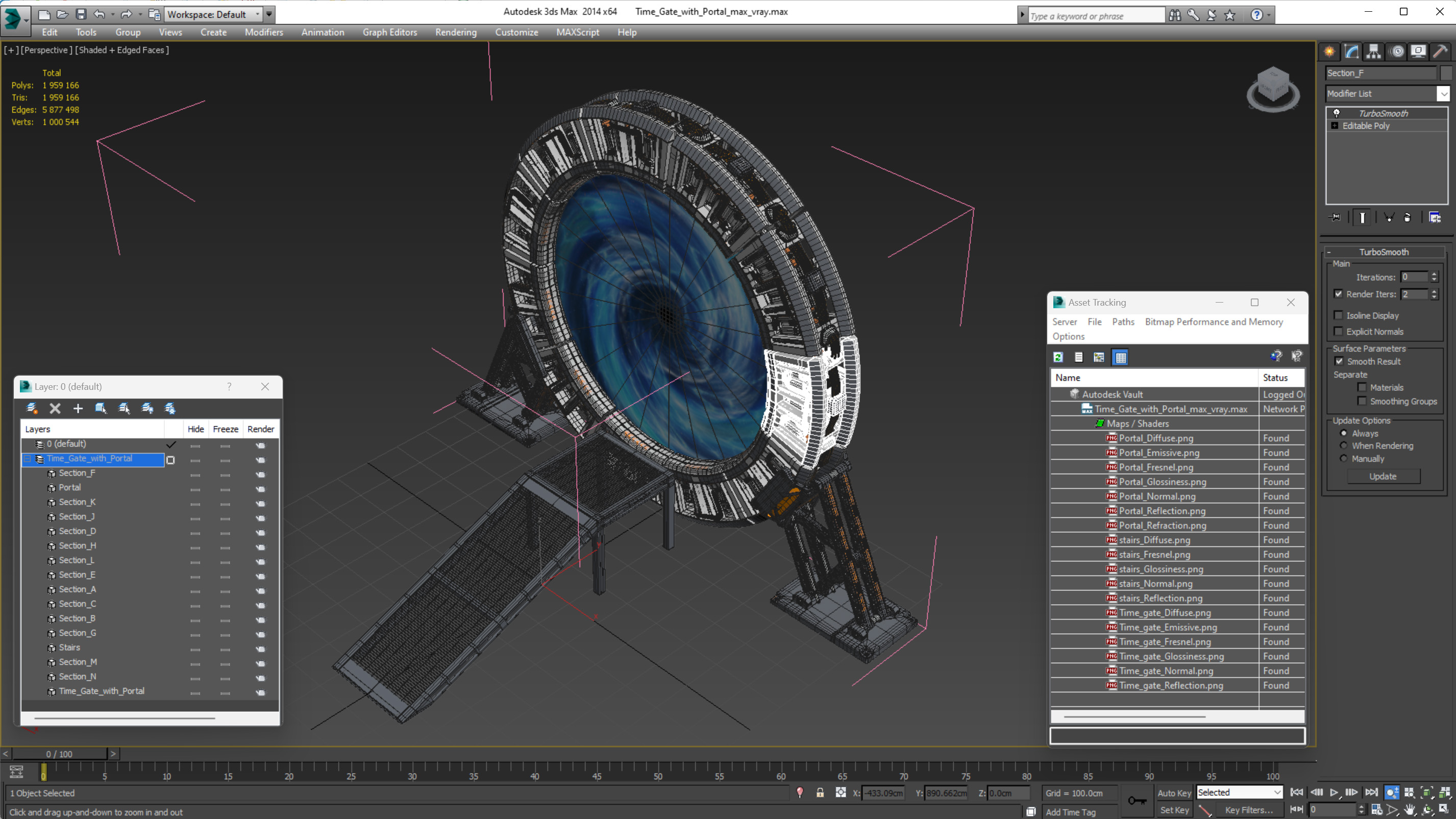 3D Time Gate with Portal