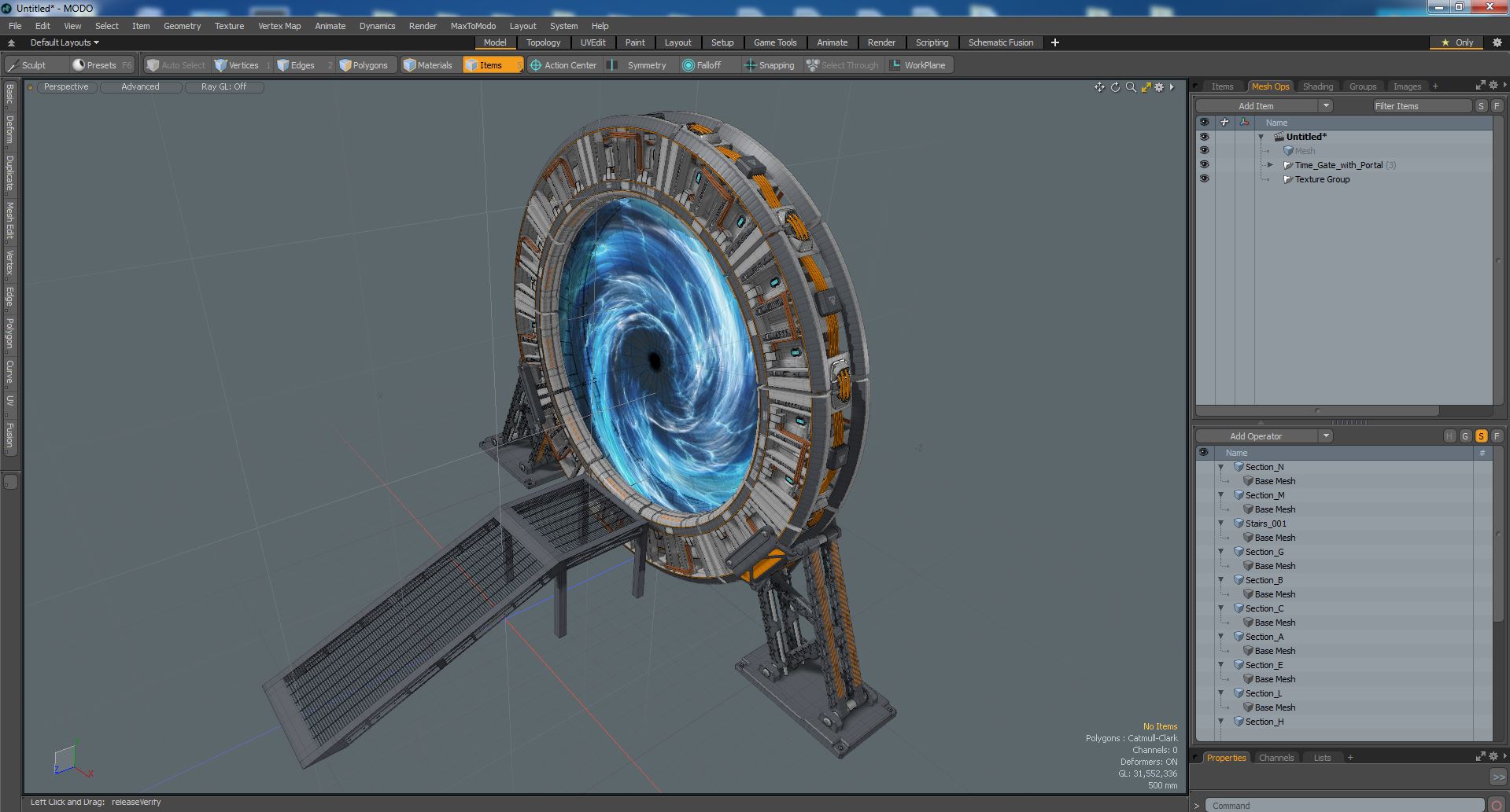 3D Time Gate with Portal