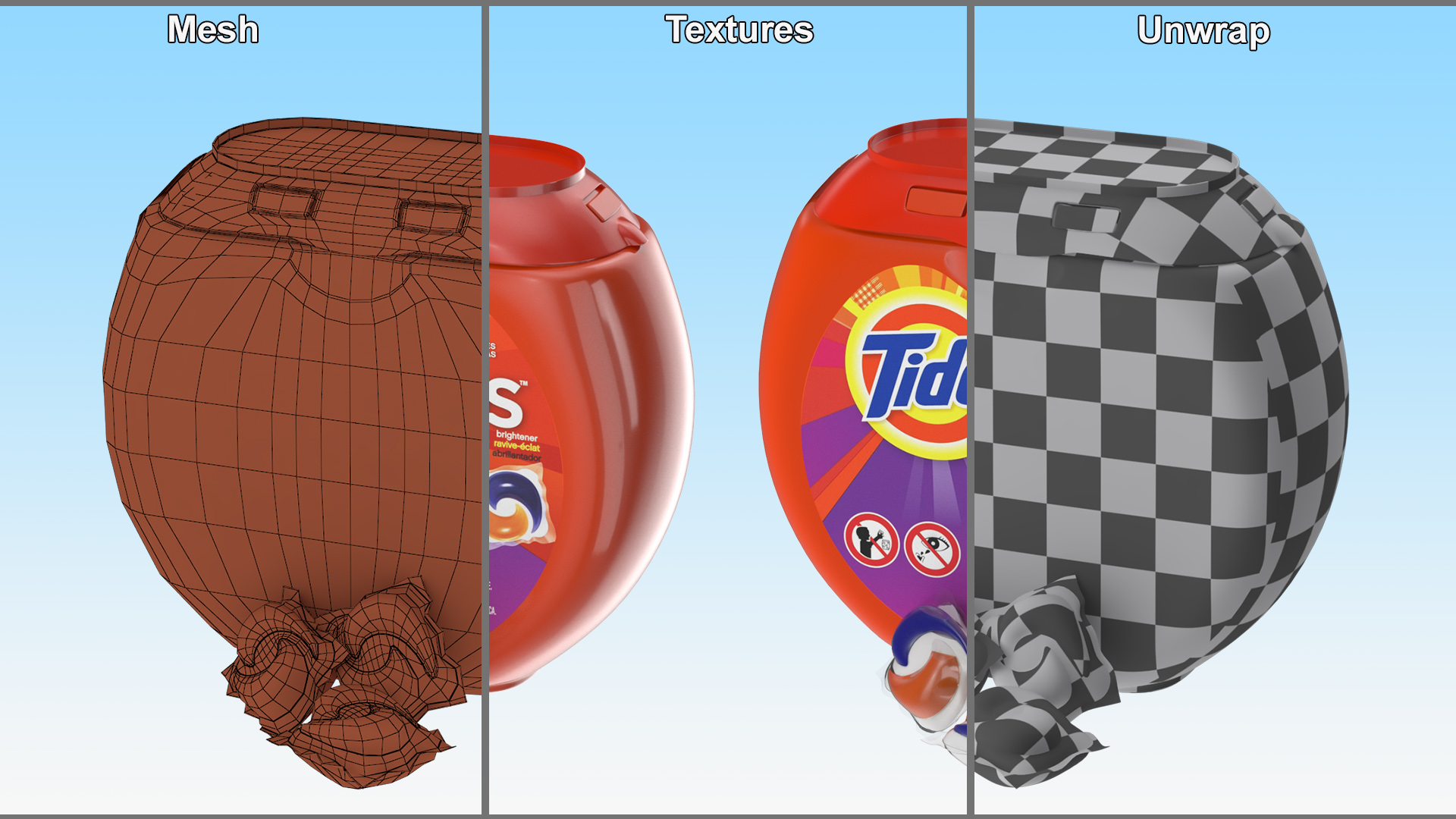 Tide Detergent Soap Pods 3D model