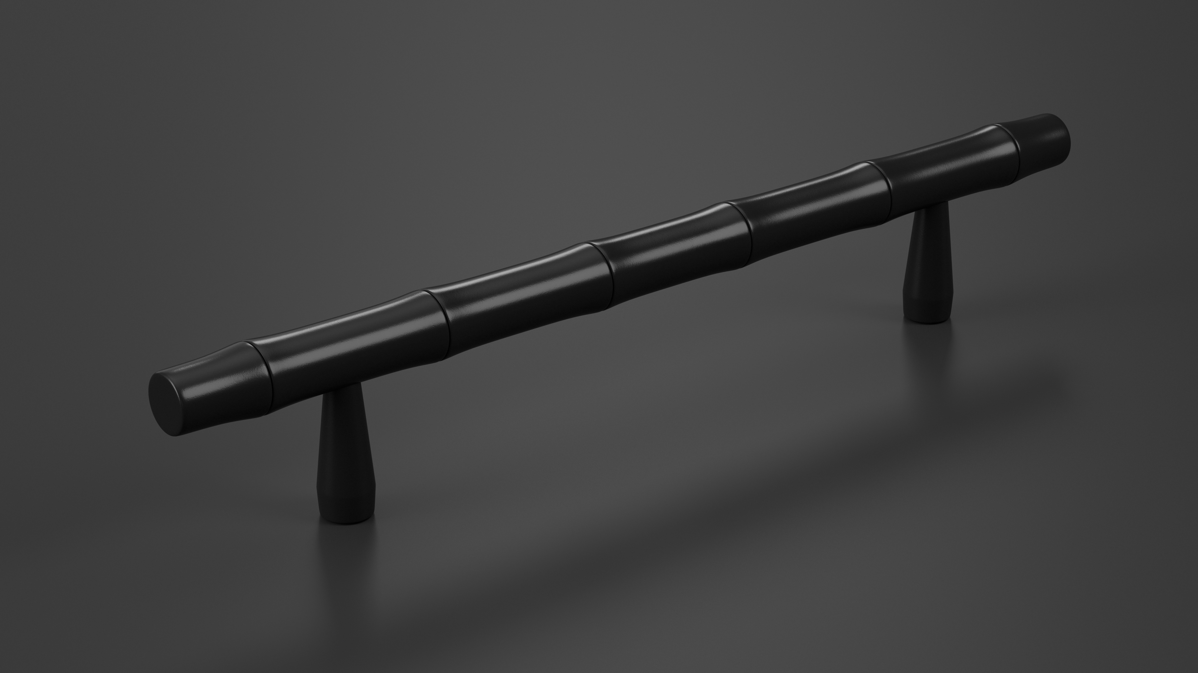 3D Kitchen Cabinet Handle T-Bar Designed Black model
