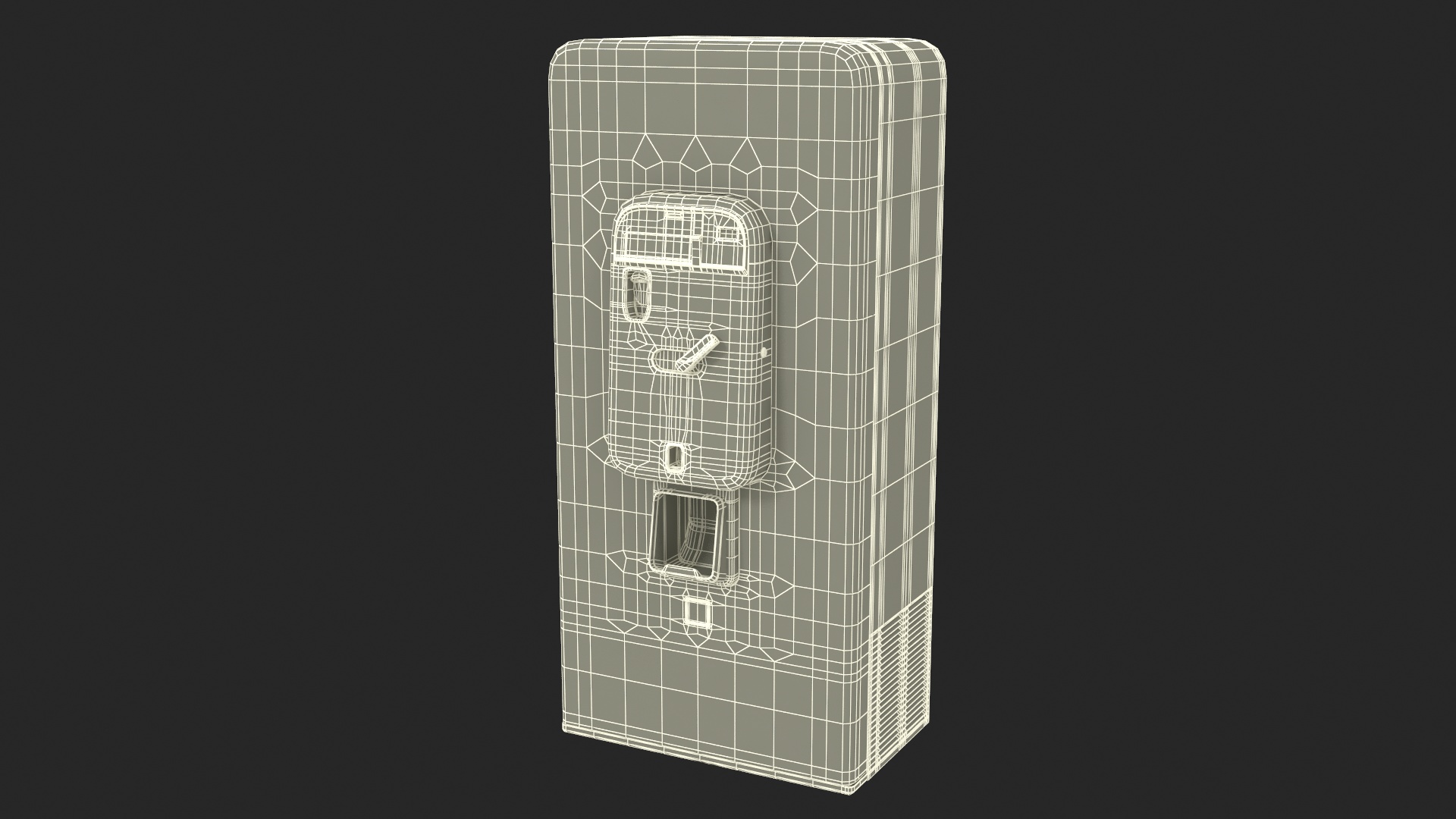 Aged Pepsi Cola Vintage Vending Machine 3D model