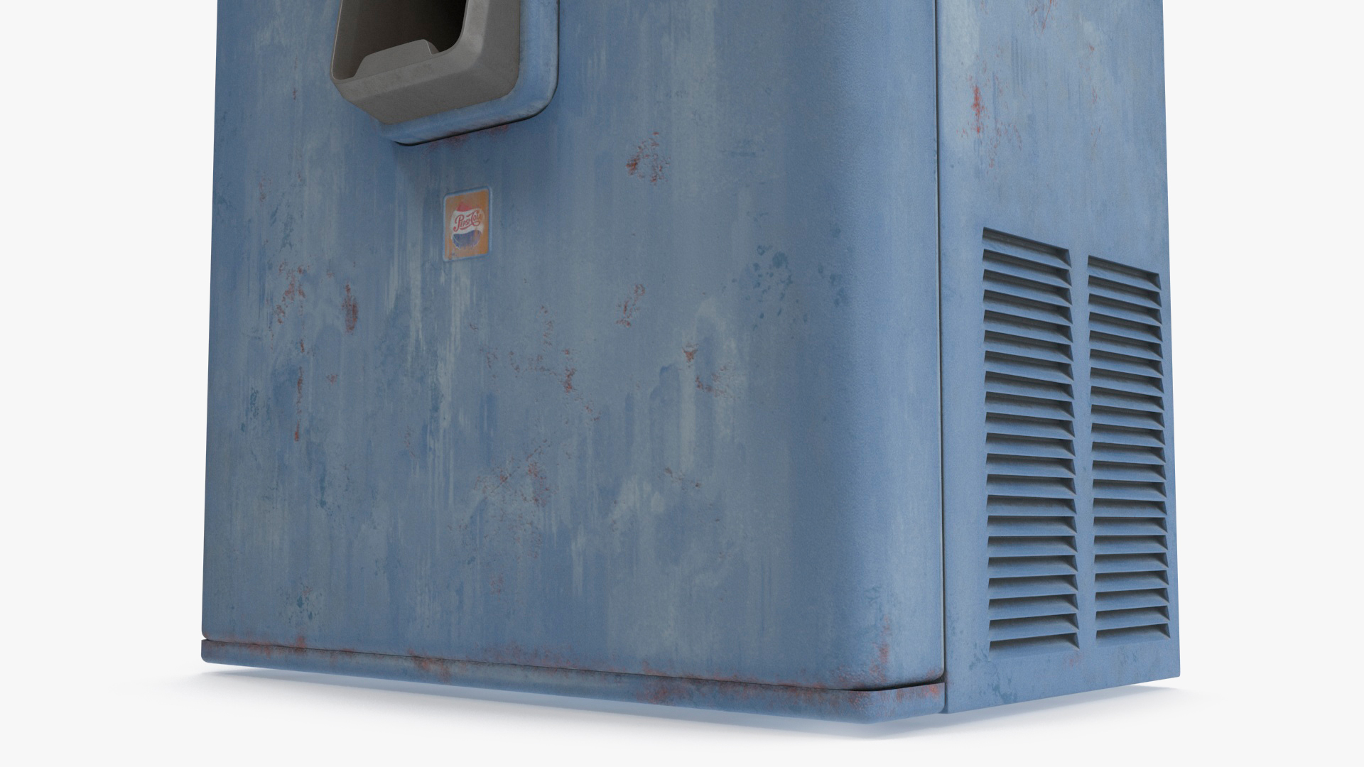 Aged Pepsi Cola Vintage Vending Machine 3D model
