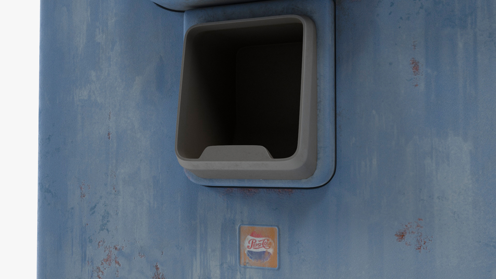 Aged Pepsi Cola Vintage Vending Machine 3D model