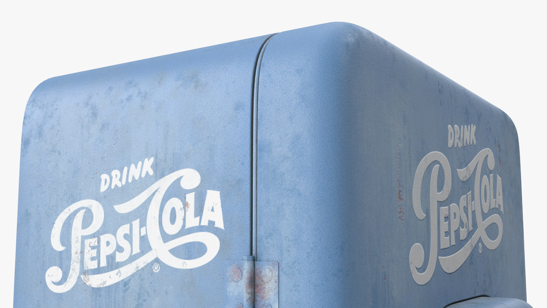 Aged Pepsi Cola Vintage Vending Machine 3D model