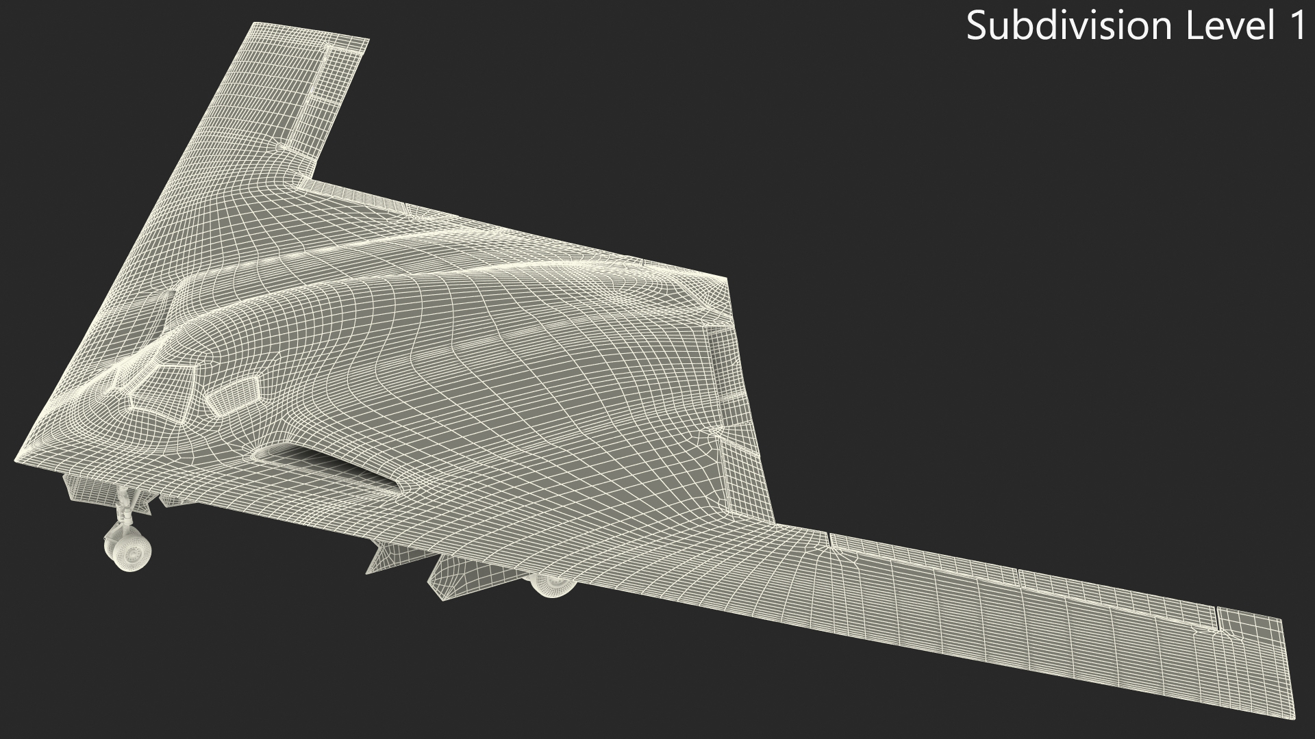 B-21 Raider Long-Range Aircraft Rigged for Maya 3D