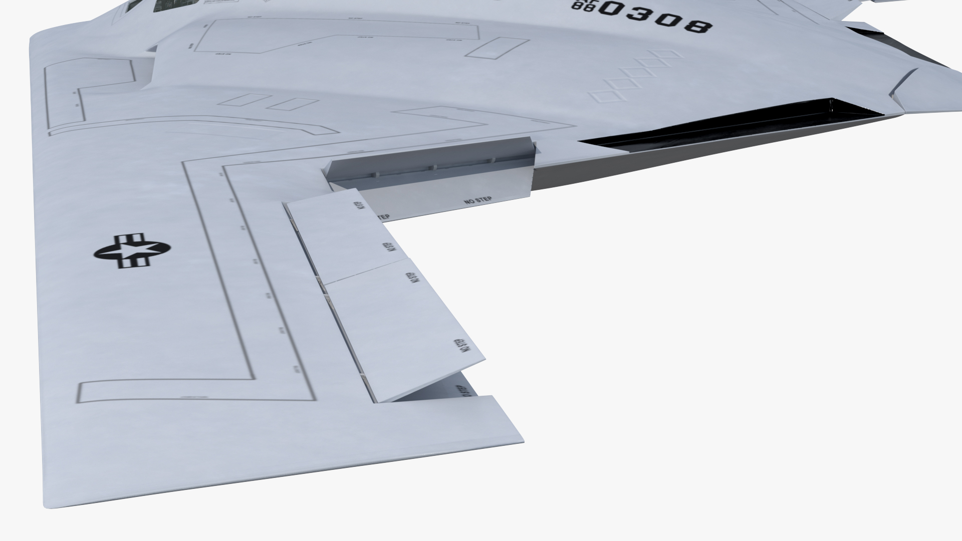 B-21 Raider Long-Range Aircraft Rigged for Maya 3D