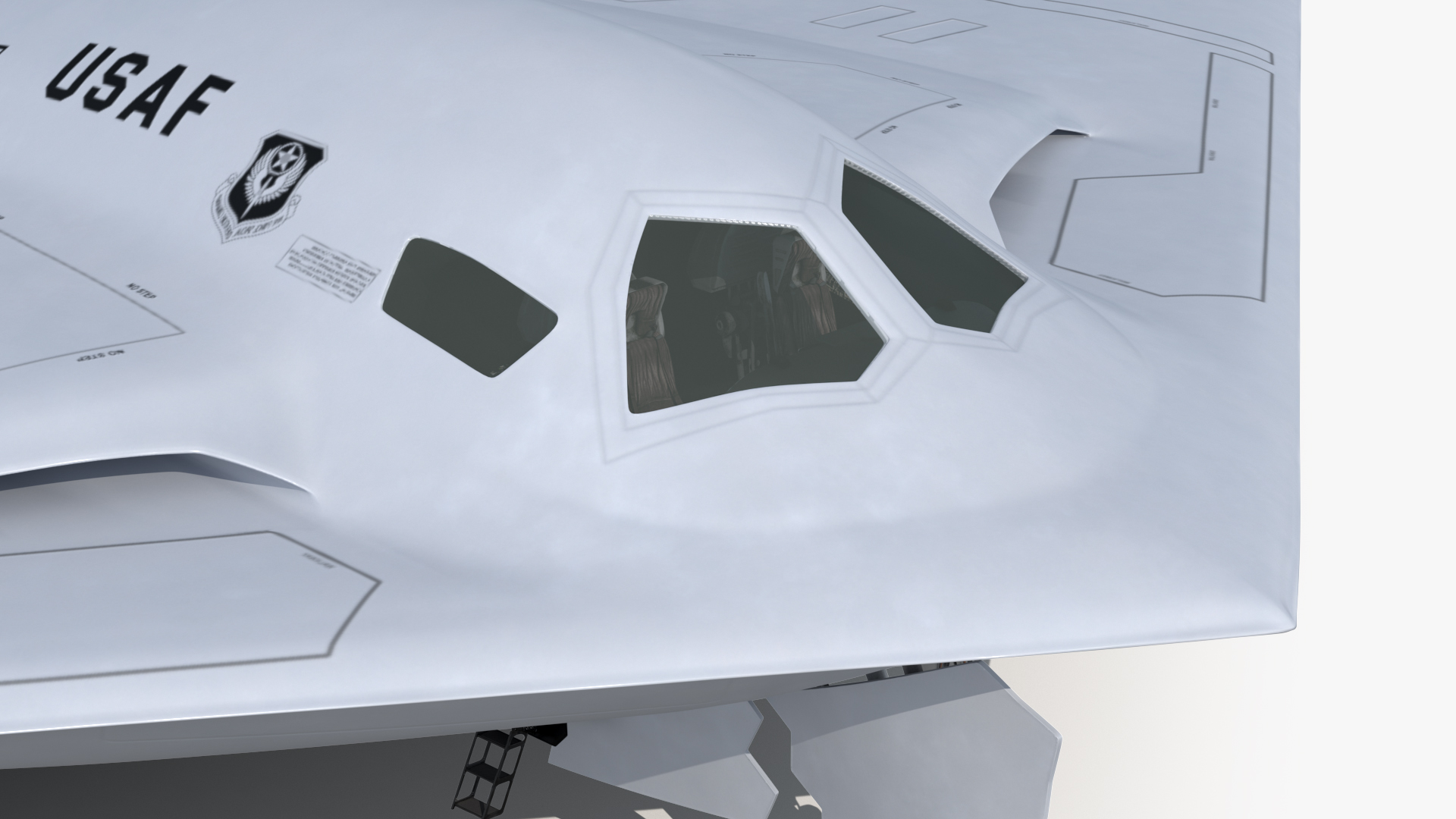 B-21 Raider Long-Range Aircraft Rigged for Maya 3D