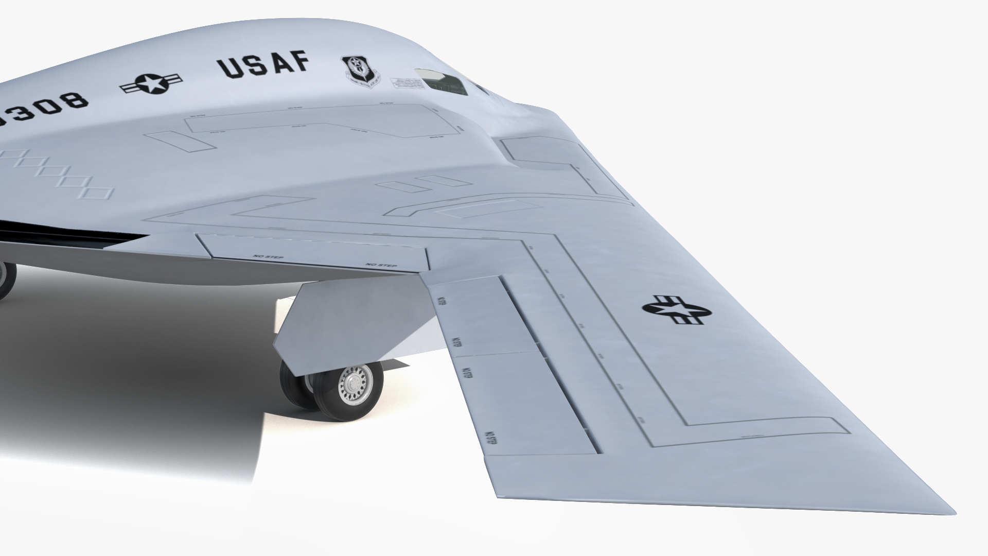 B-21 Raider Long-Range Aircraft Rigged for Maya 3D