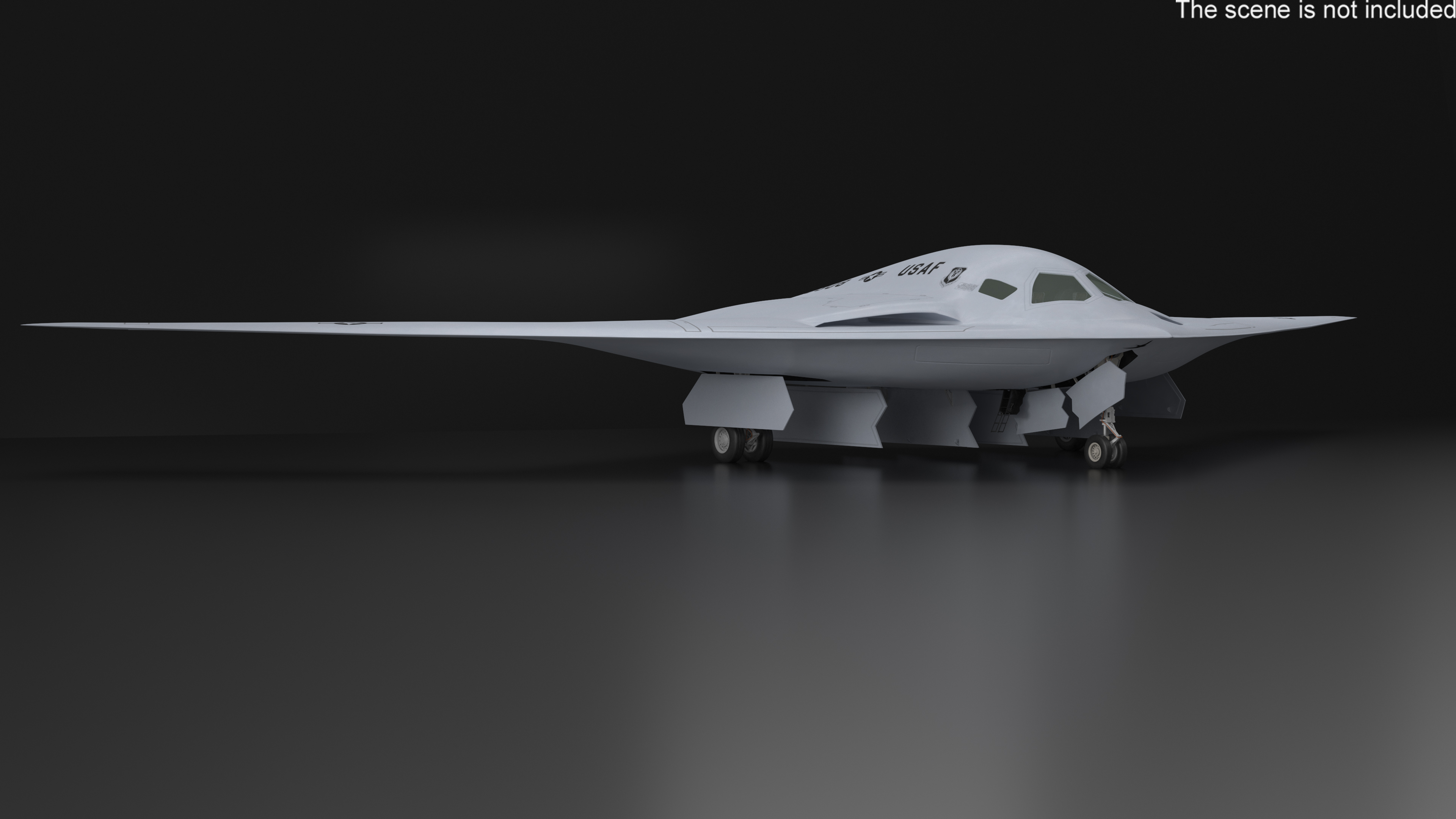 B-21 Raider Long-Range Aircraft Rigged for Maya 3D