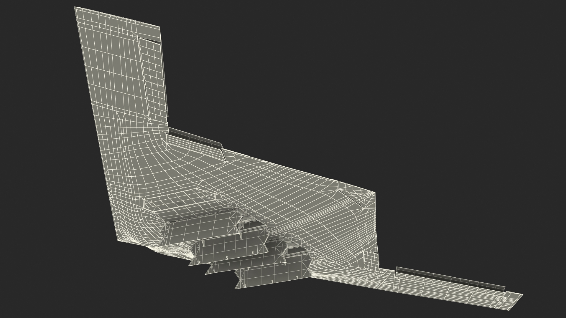 B-21 Raider Long-Range Aircraft Rigged for Maya 3D
